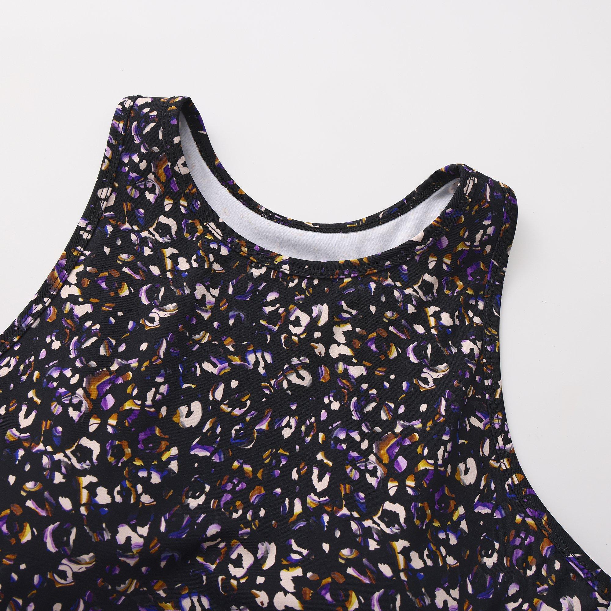 Zwarte Luipaard - Biba - Move Tank Scoop Cropped Performance Gym Vest - 4