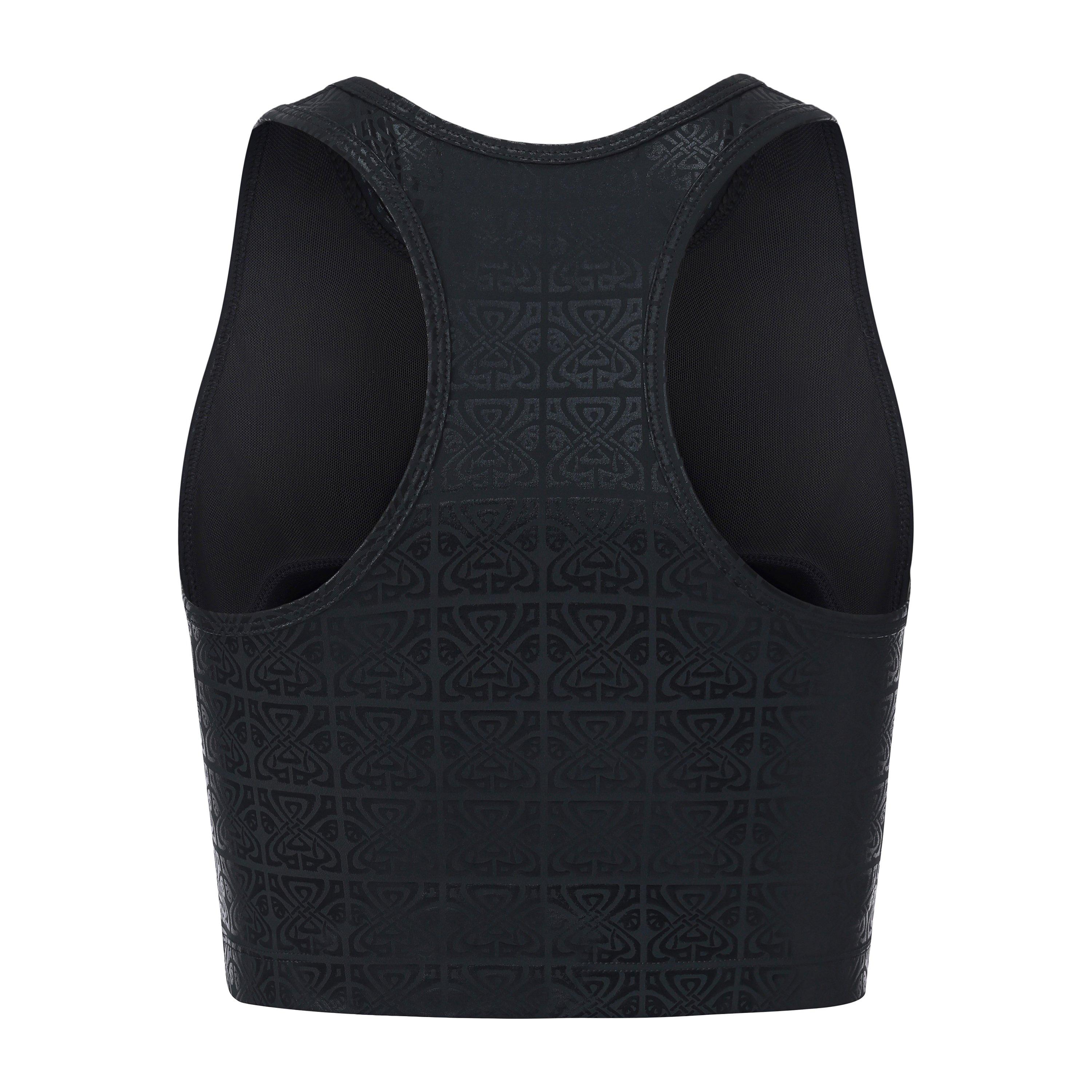 Shine Logo - Biba - Women's Move Tank Scoop Cropped Performance Gym Vest - 3