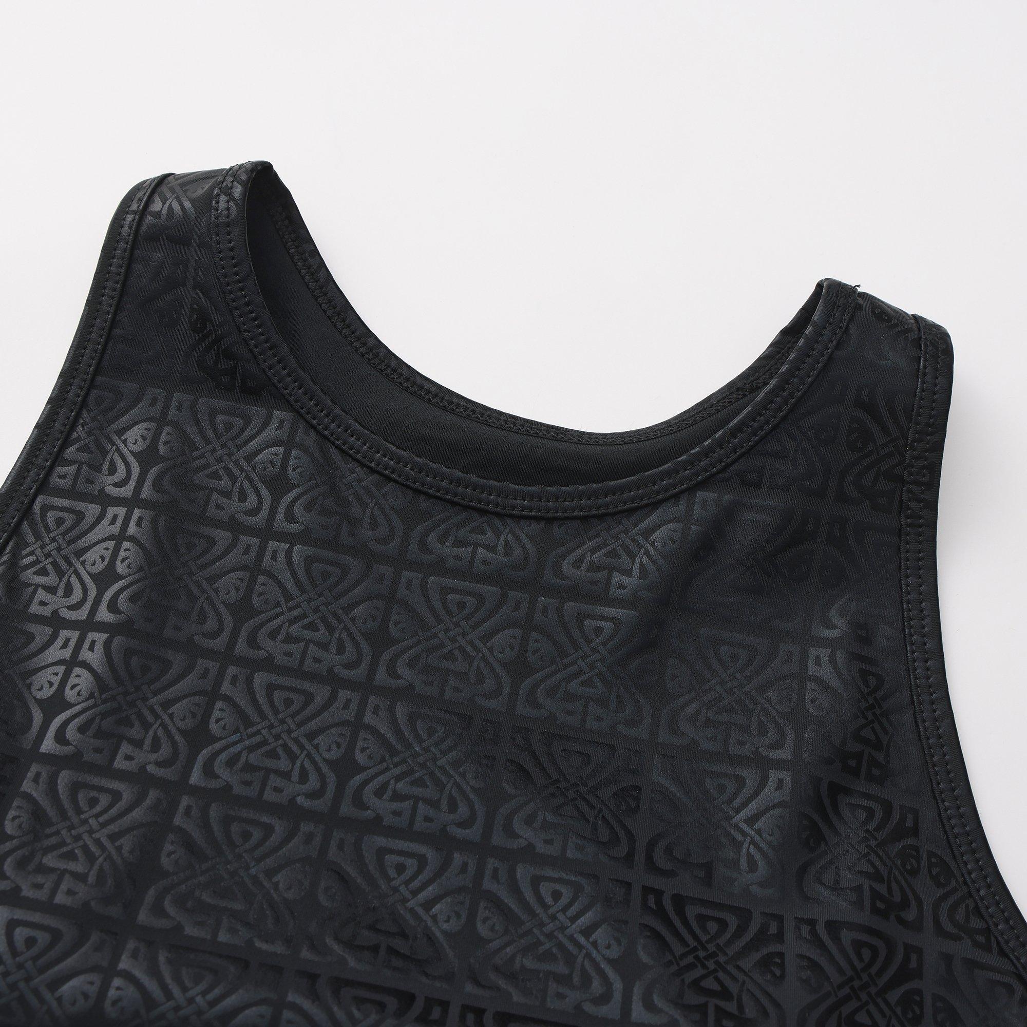 Shine Logo - Biba - Women's Move Tank Scoop Cropped Performance Gym Vest - 4
