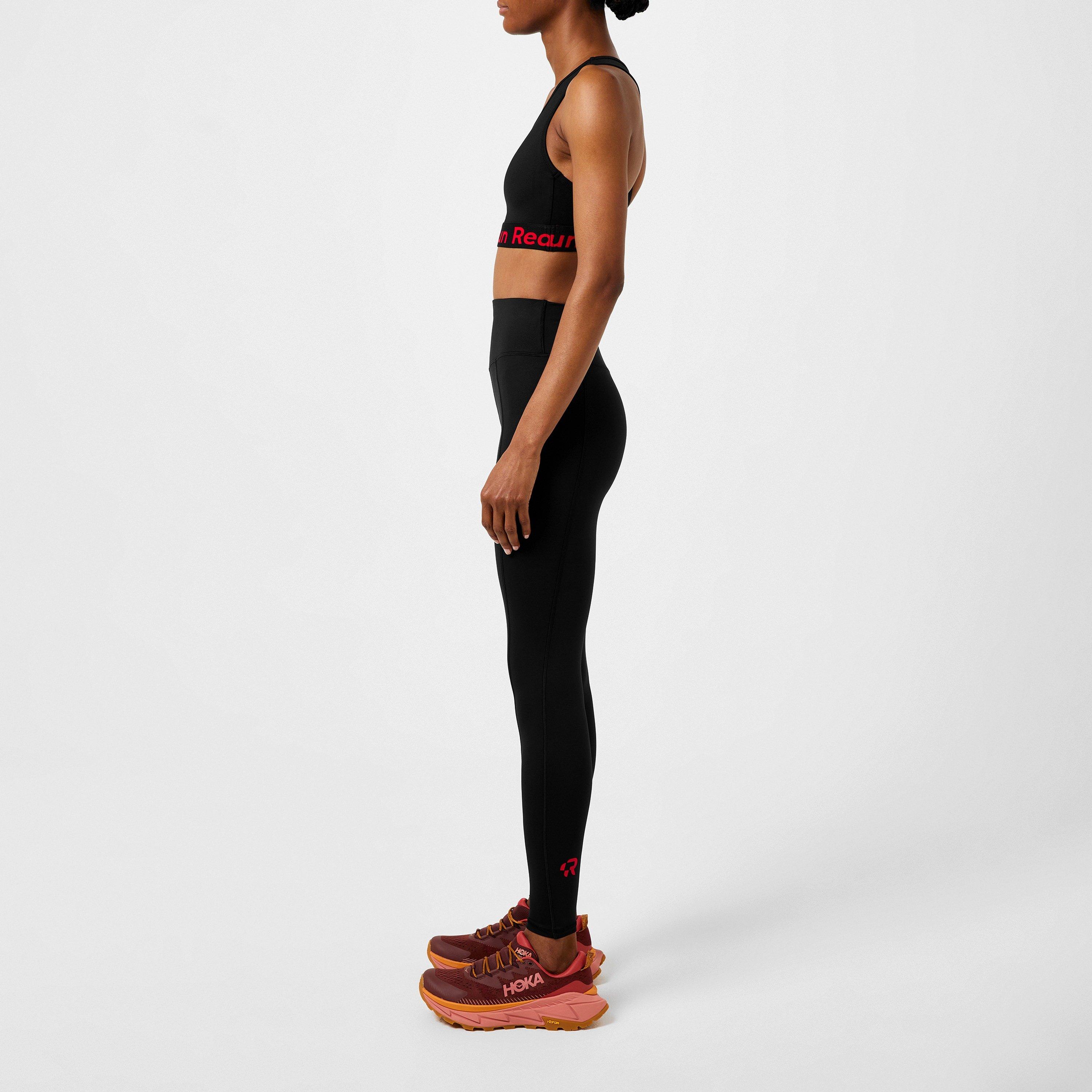 Black Inky - Red Run - Women's Low Impact Sports Bra - 2