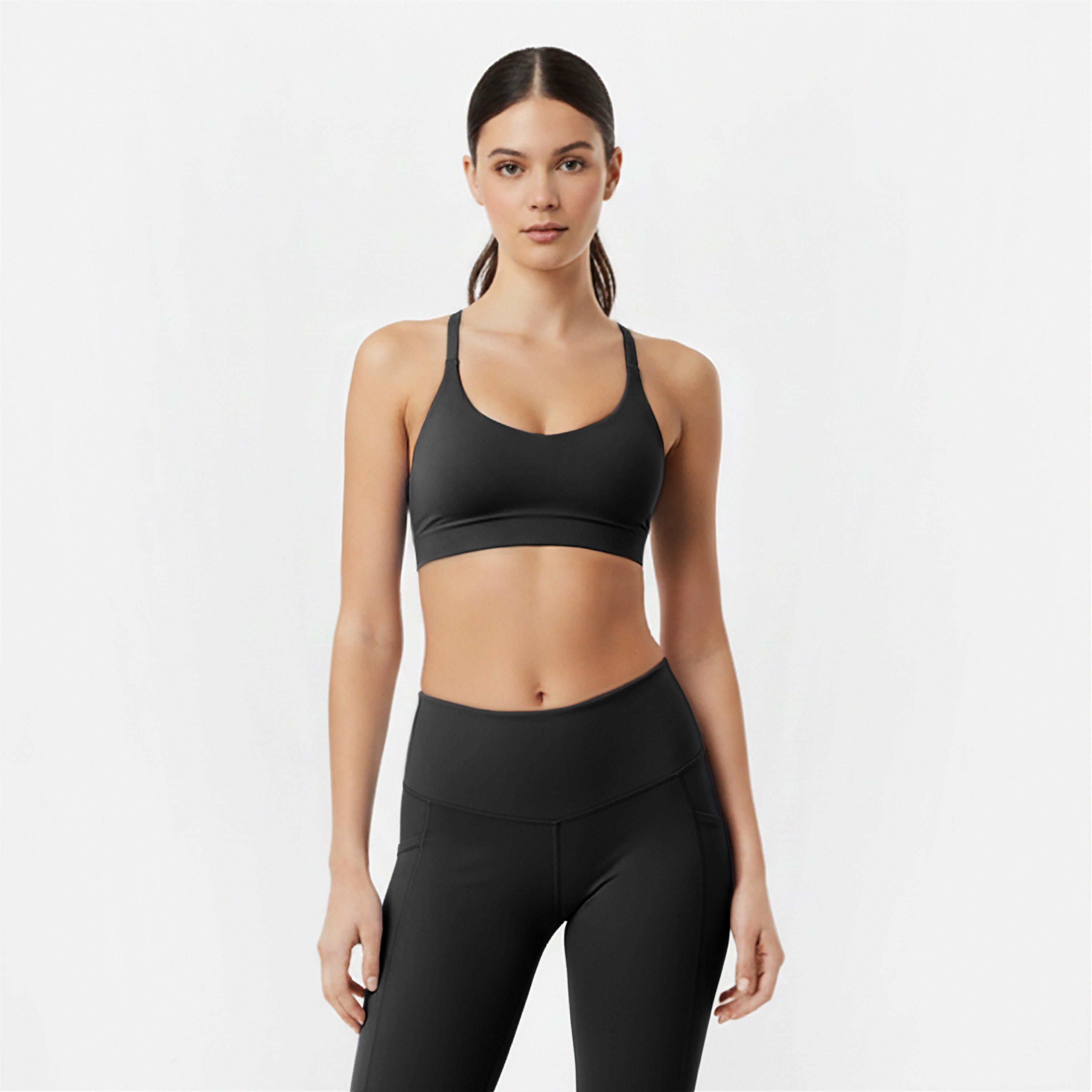 Black - USA Pro - Pro V Front Bra Womens - 3