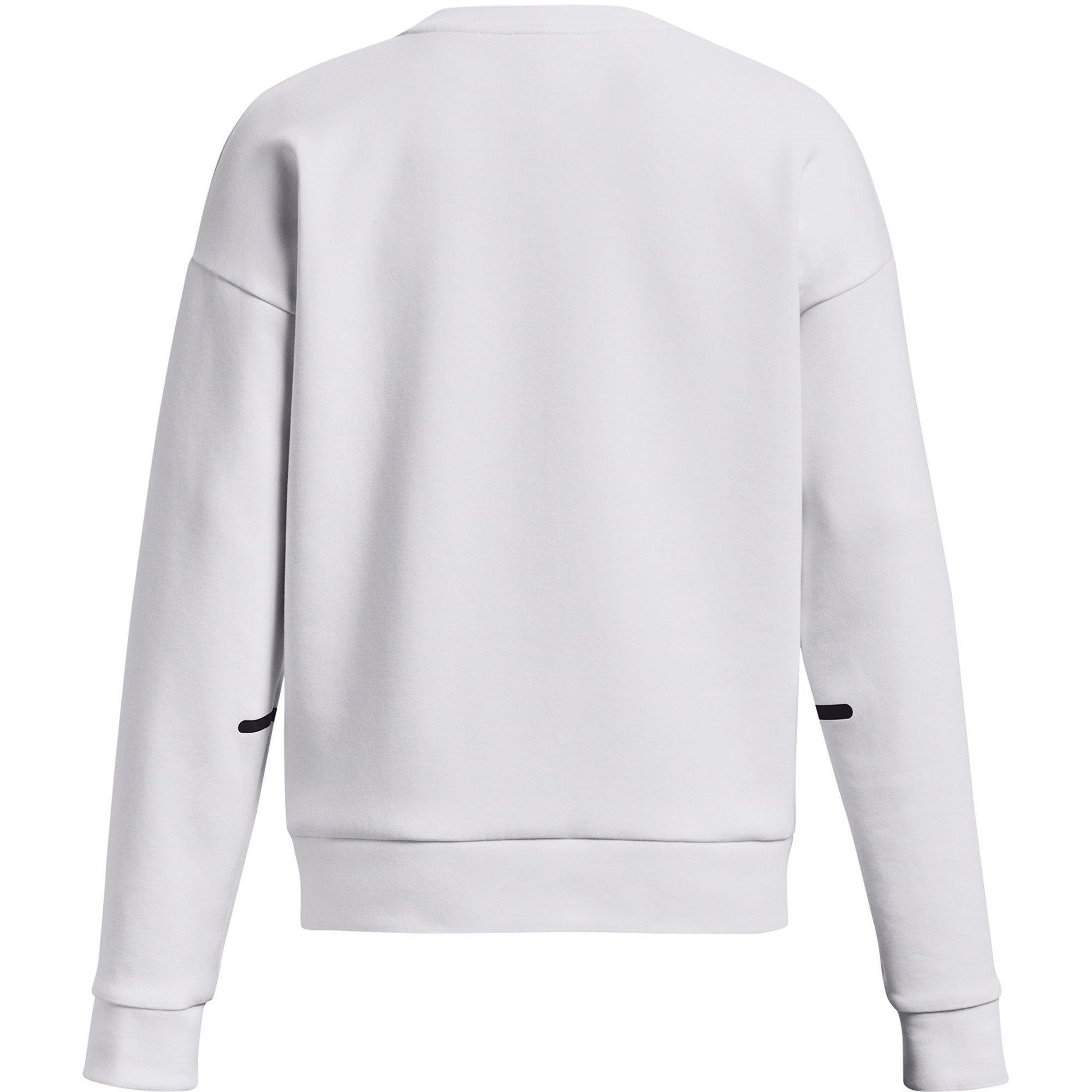 White - Under Armour - Unstoppable Fleece Crew Sweatshirt - 2