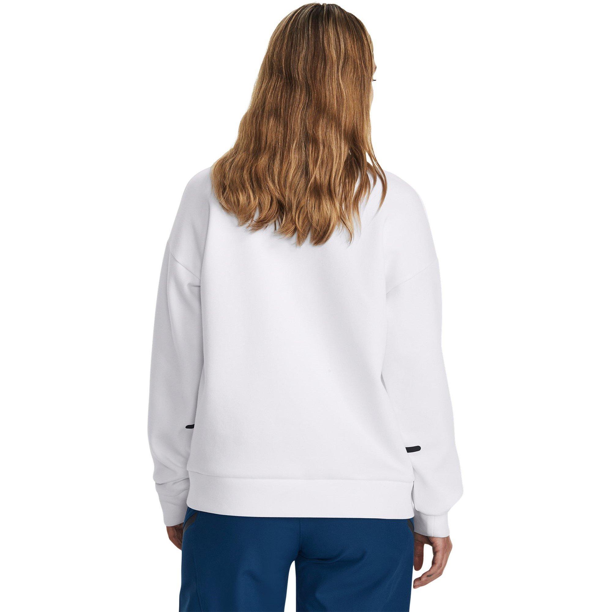 White - Under Armour - Unstoppable Fleece Crew Sweatshirt - 4