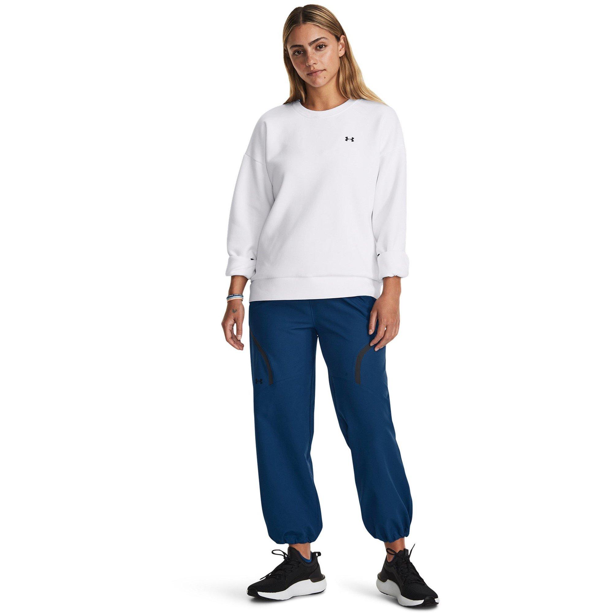 White - Under Armour - Unstoppable Fleece Crew Sweatshirt - 7