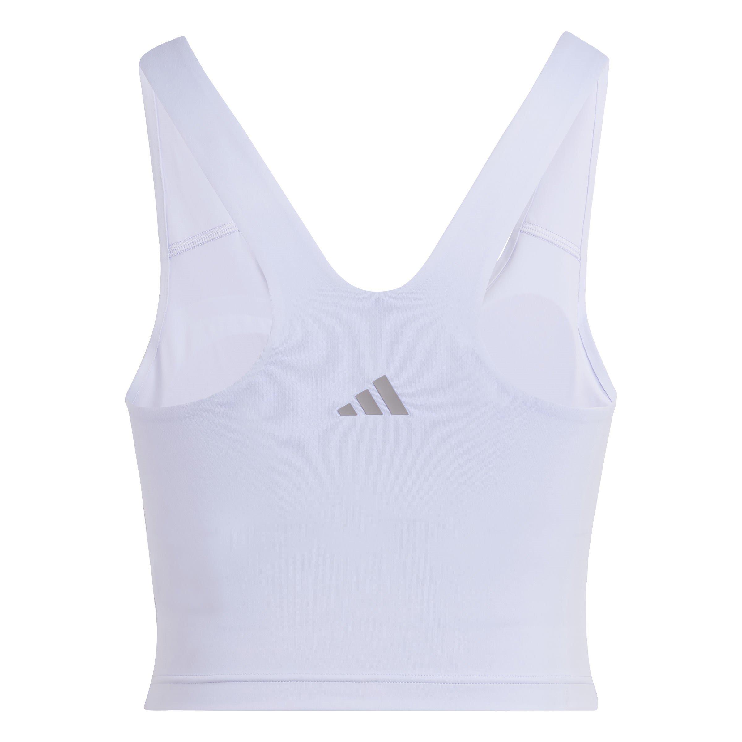 Violet Tone - adidas - All Me Medium-Support Long Line Bra Tank Top Womens - 2