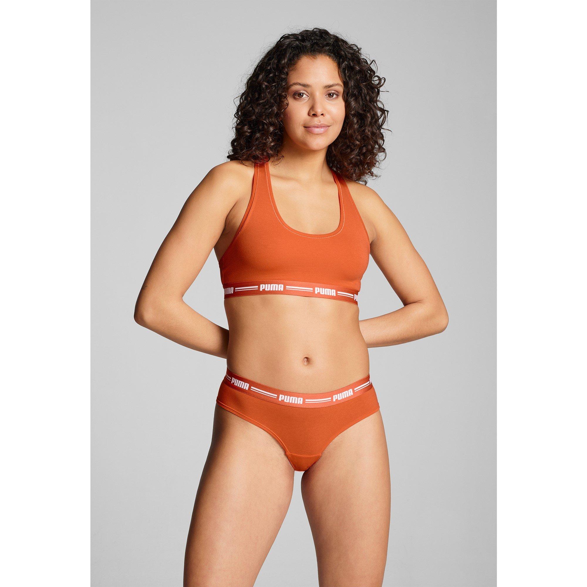 Flame Orange - Puma - Racer Back Low Impact Sports Bra - 3