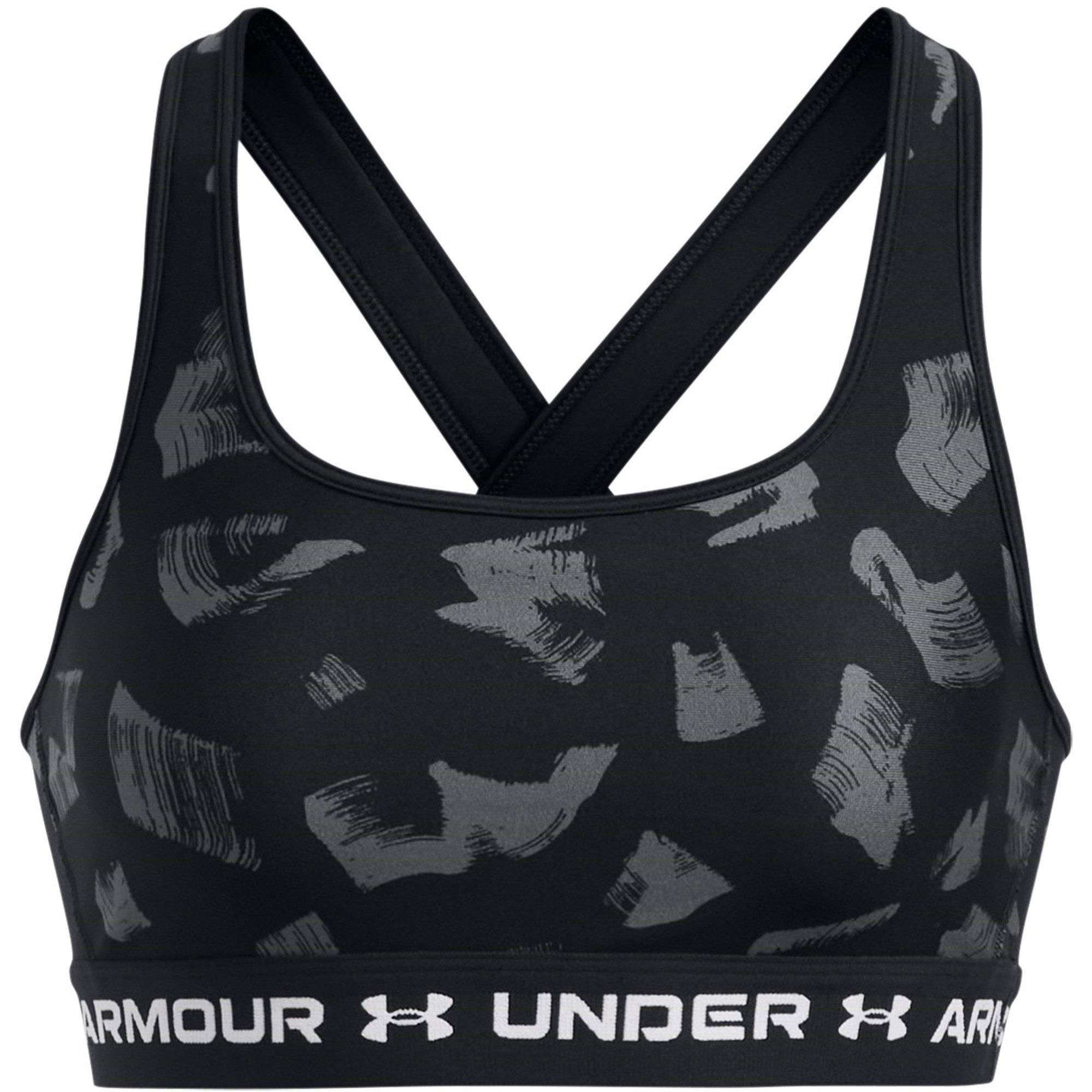 Under Armour Under Crossback Printed Womens Medium Support Sports Bra