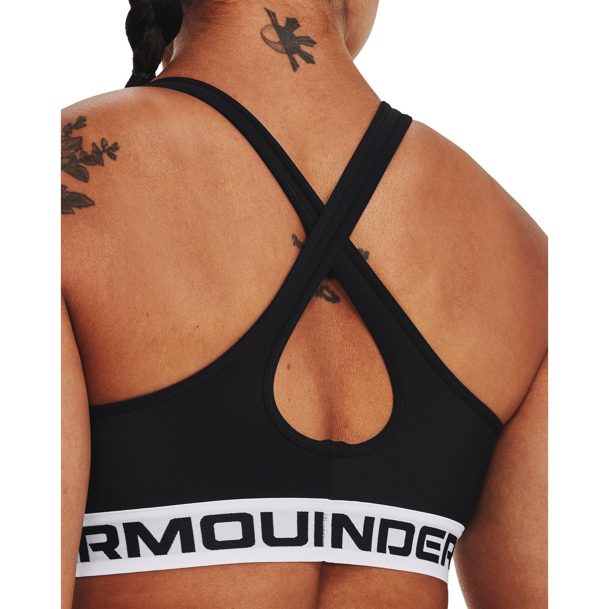 Blk/Wht/Blk - Under Armour - Crossback Womens Medium Support Sports Bra - 13