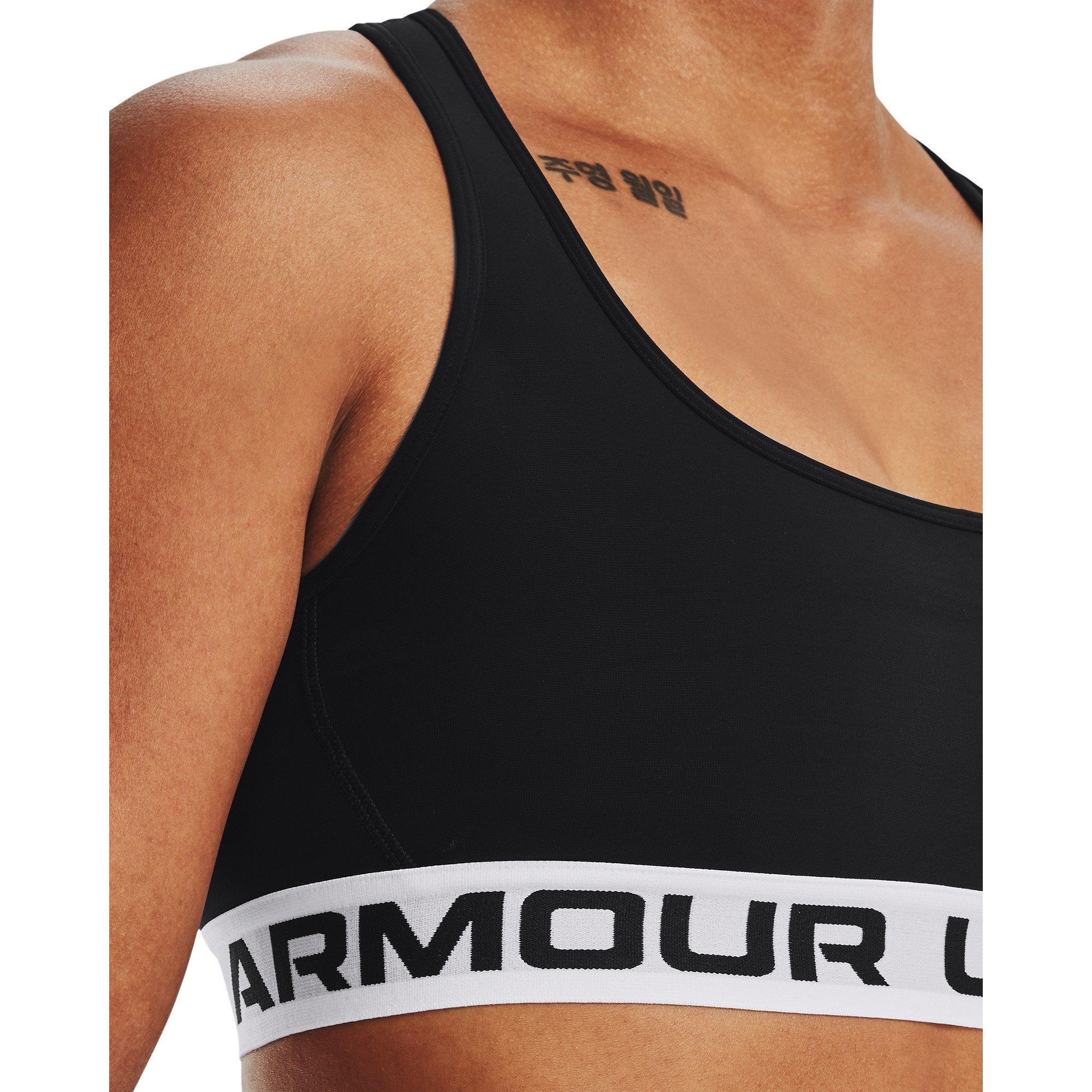 Blk/Wht/Blk - Under Armour - Crossback Womens Medium Support Sports Bra - 14