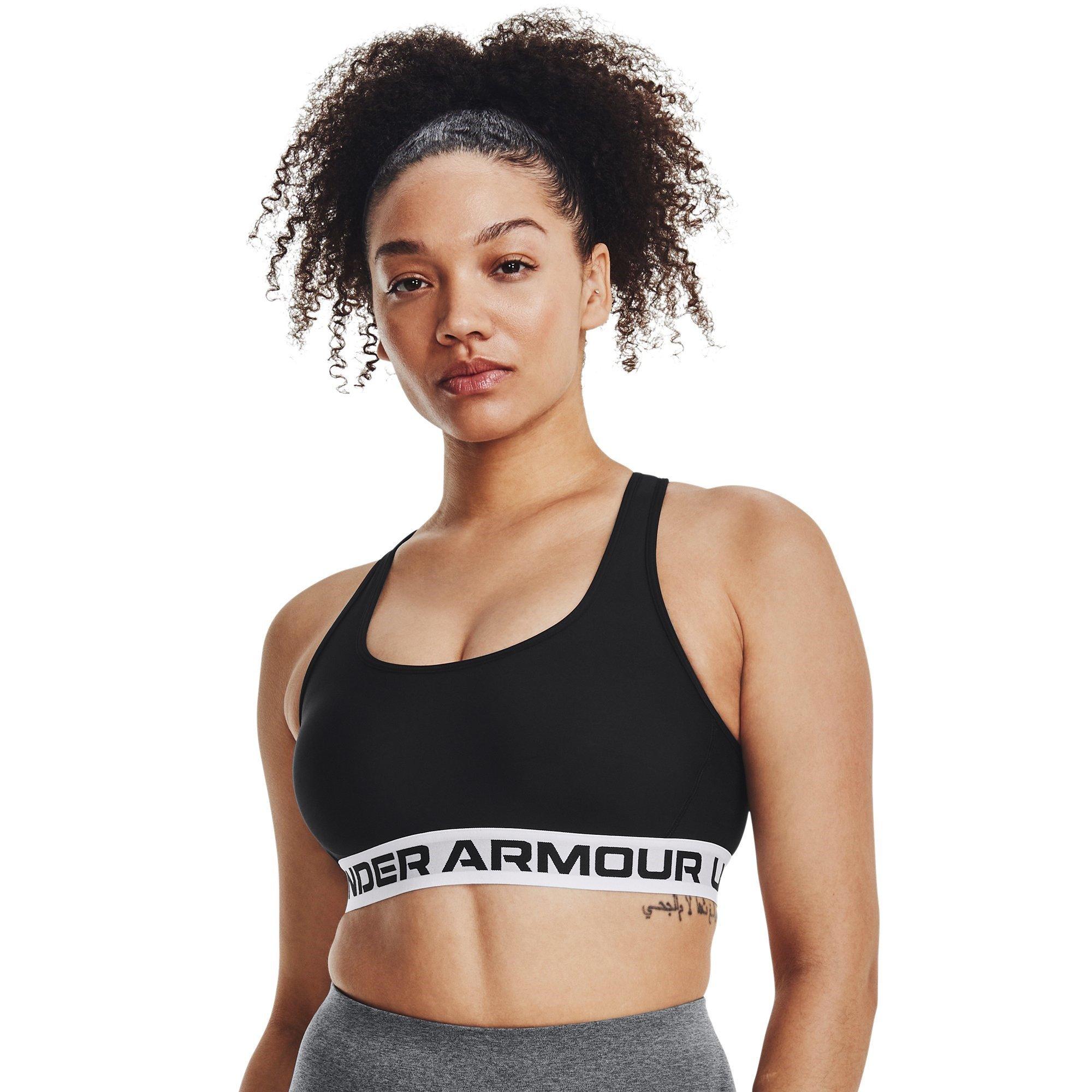 Blk/Wht/Blk - Under Armour - Crossback Womens Medium Support Sports Bra - 7