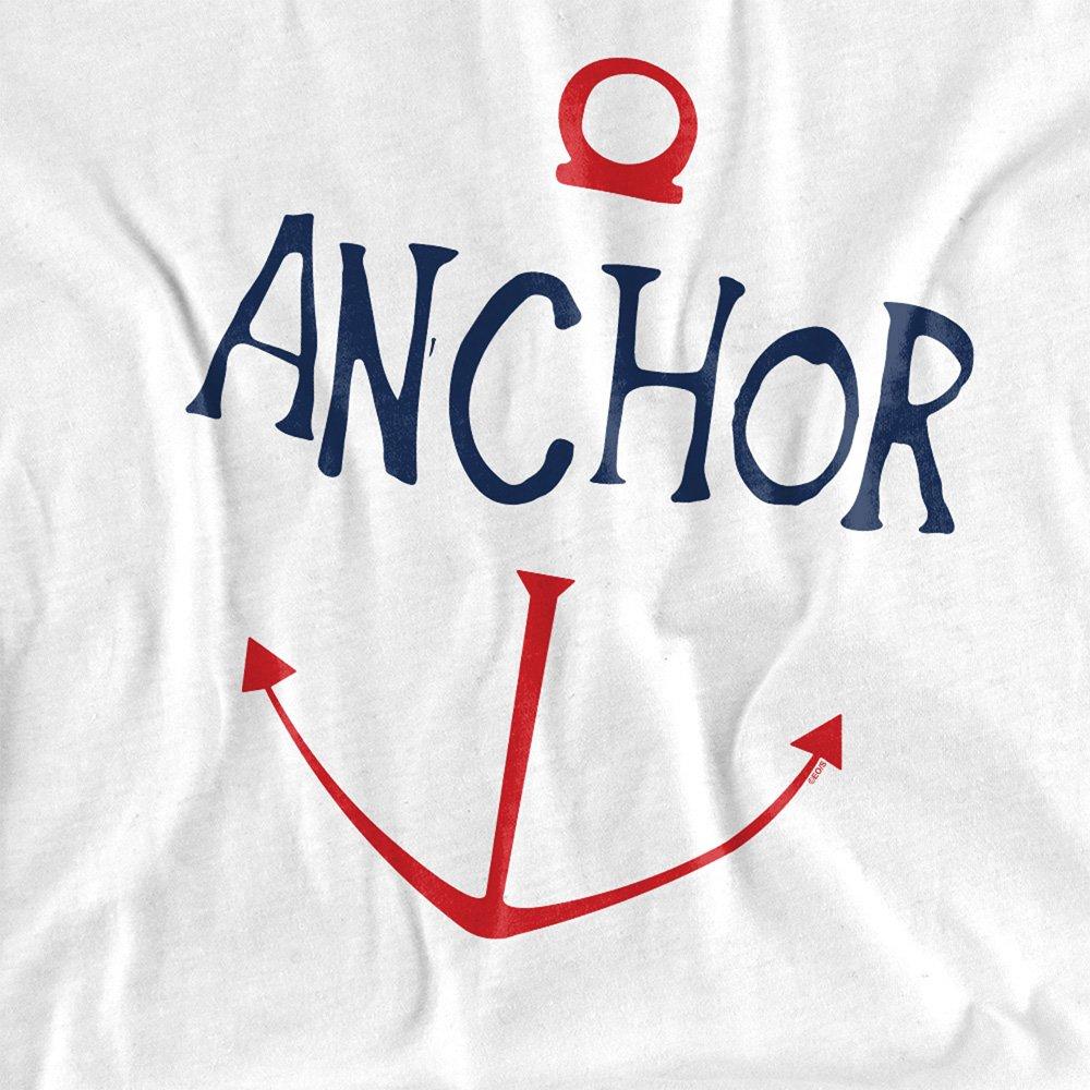 White - One Piece - One Piece Sketch Anchor Simple Ladies T Shirt Whi - 2