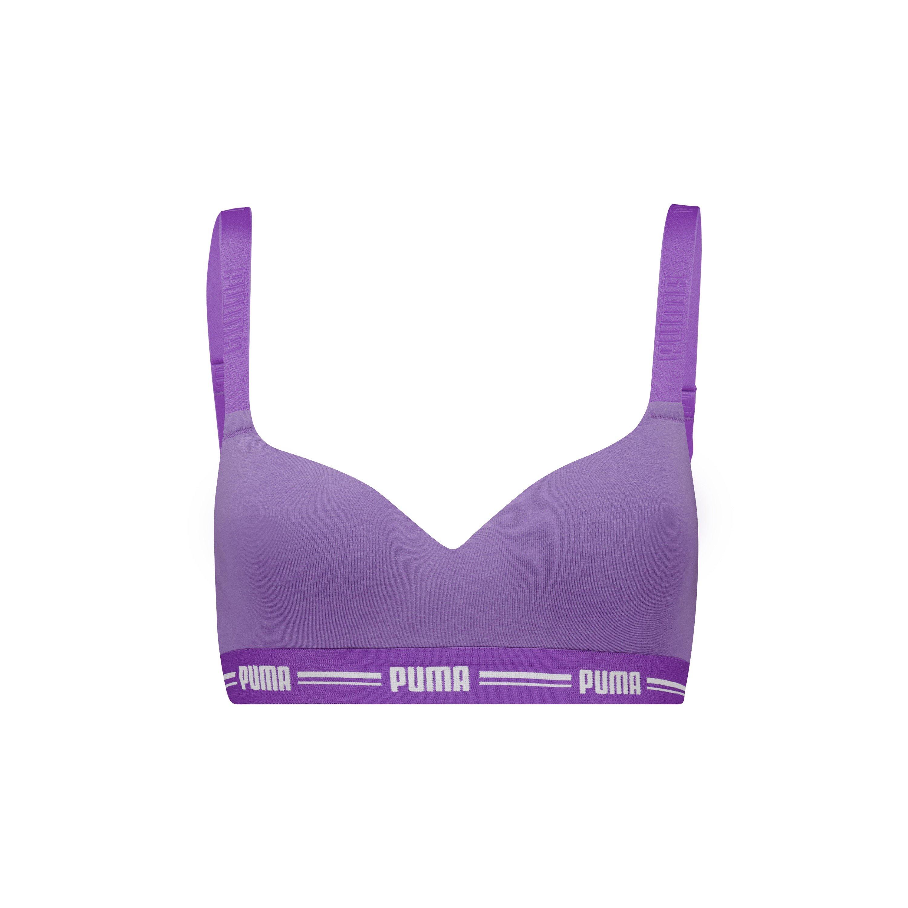 Astor Purple - Puma - Women's Print Low Impact Sports Bra - 1