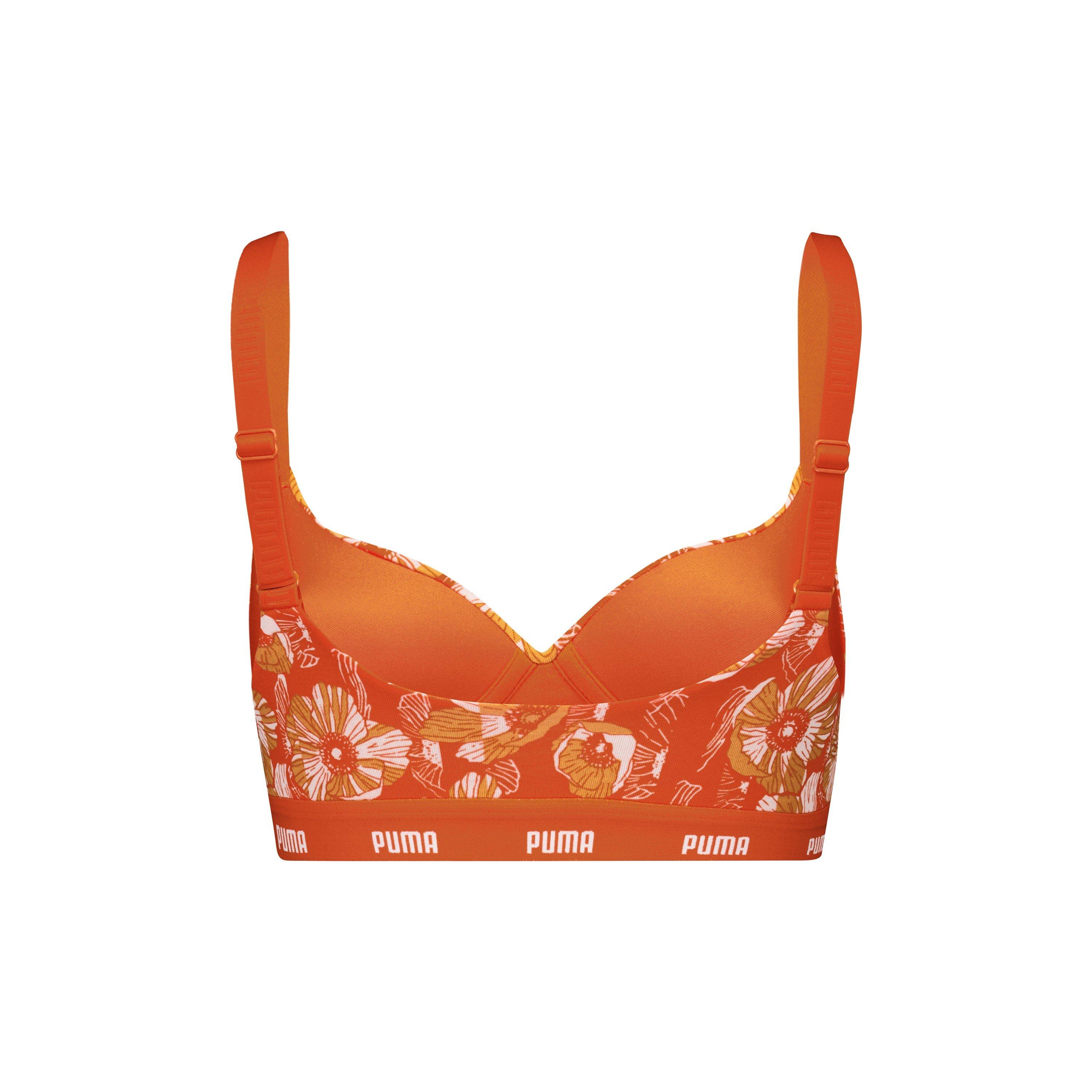 Flammenorange - Puma - Print Low Impact Sports Bra - 2