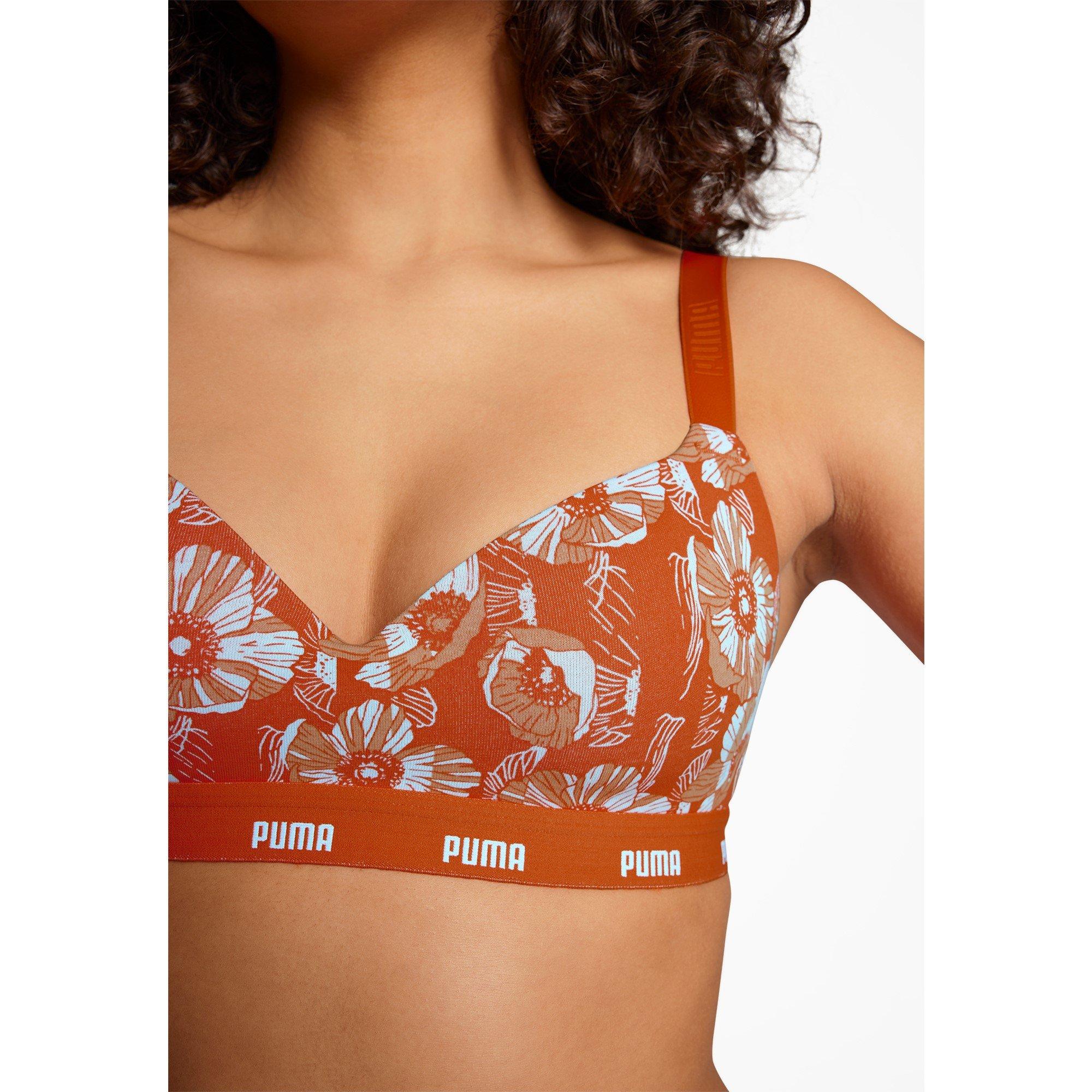 Flammenorange - Puma - Print Low Impact Sports Bra - 3