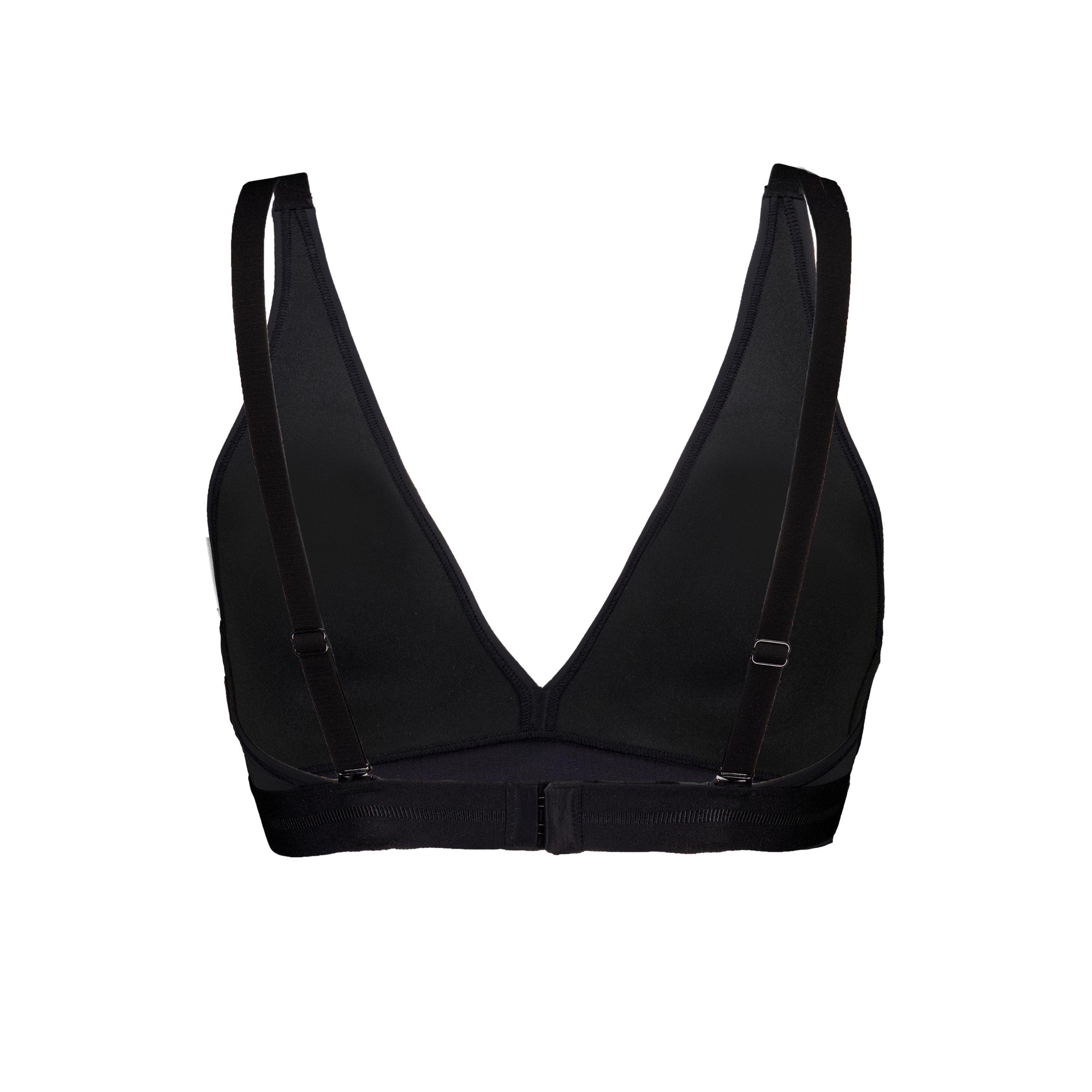 Black - Puma - Padded Triangle Low Impact Sports Bra - 2