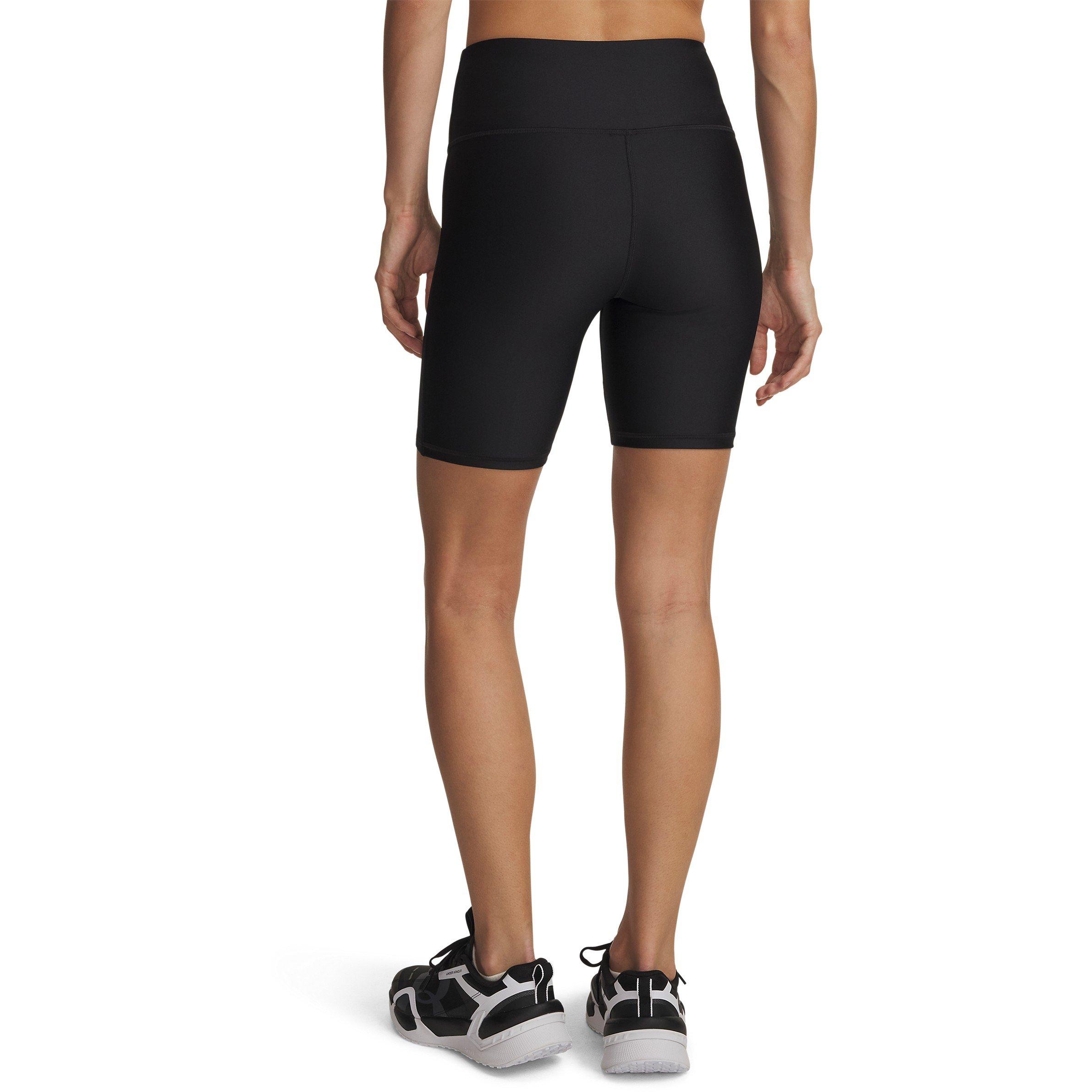 Black/White - Under Armour - Under Armour Tech Bike Short Compression Womens - 4