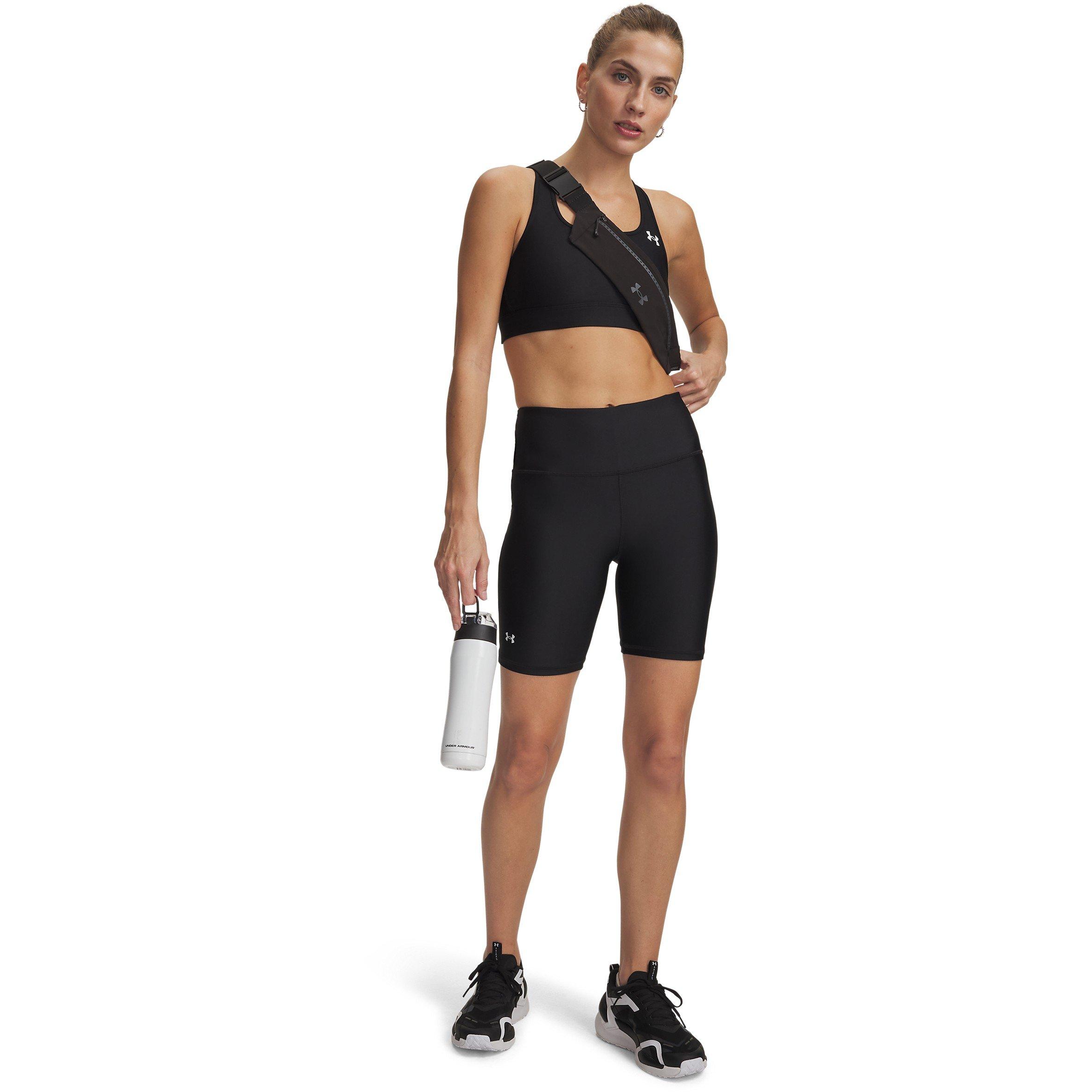 Black/White - Under Armour - Under Armour Tech Bike Short Compression Womens - 6