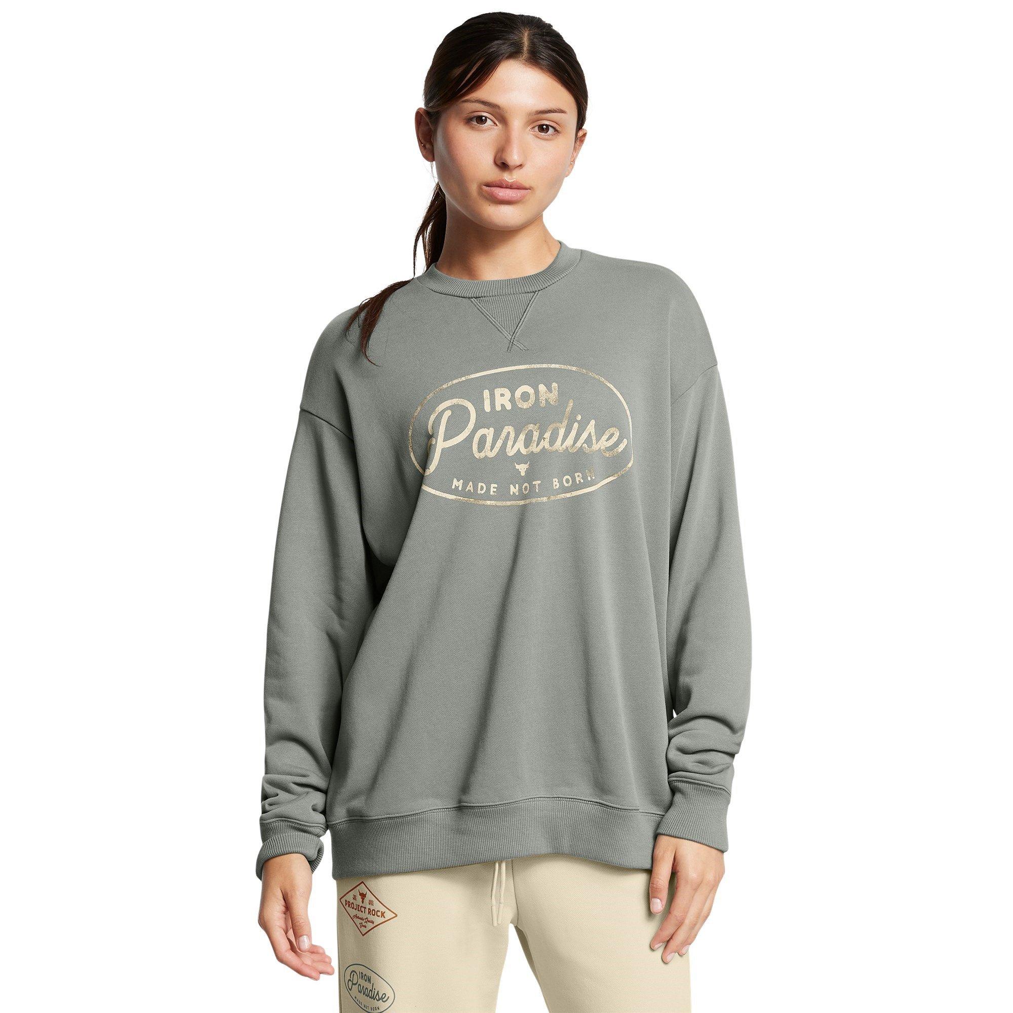 Green - Under Armour - Women's Crew Sweatshirt - 3