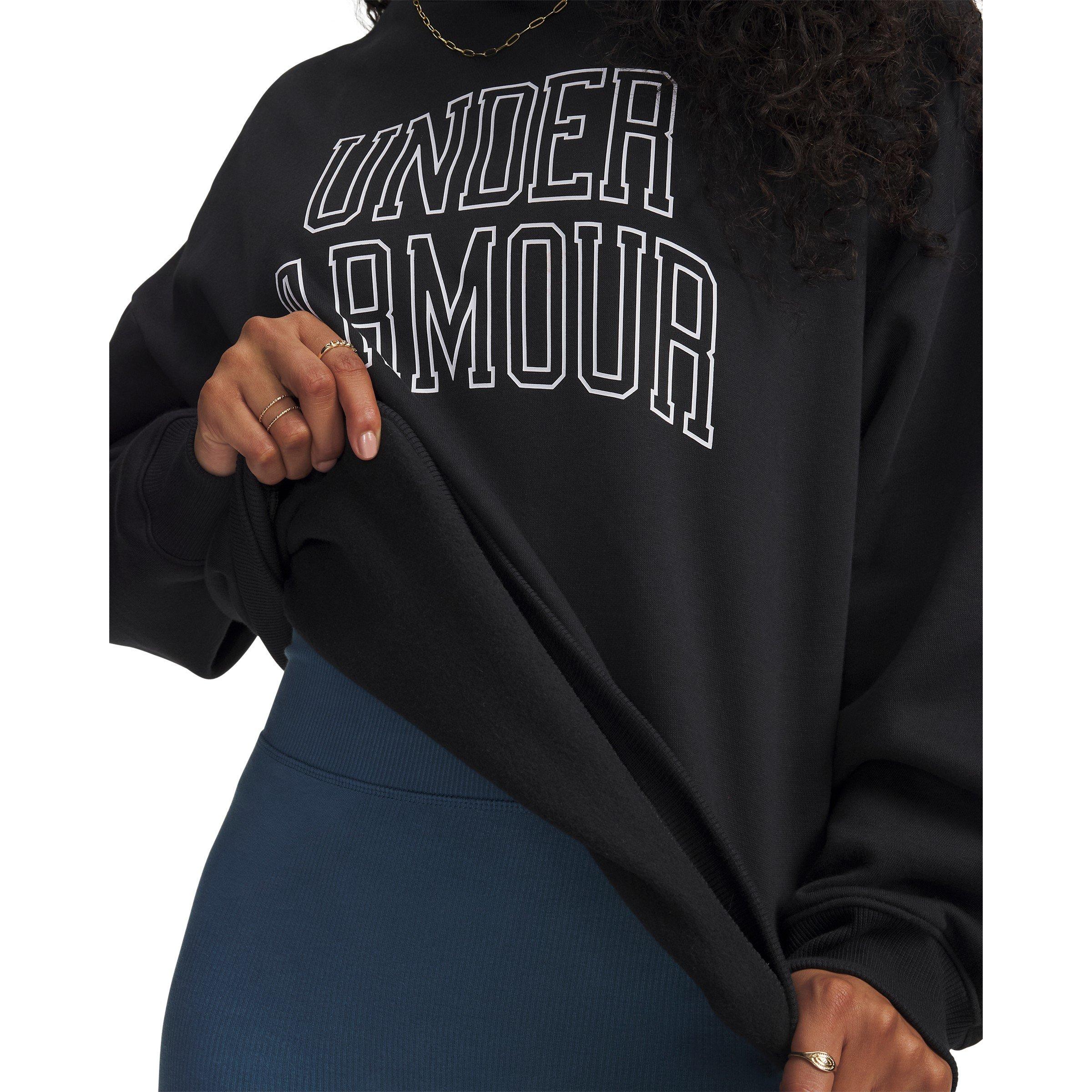 Zwart - Under Armour - Under Armour Rival Flc Os Varsity Crew Sweatshirt Womens - 3