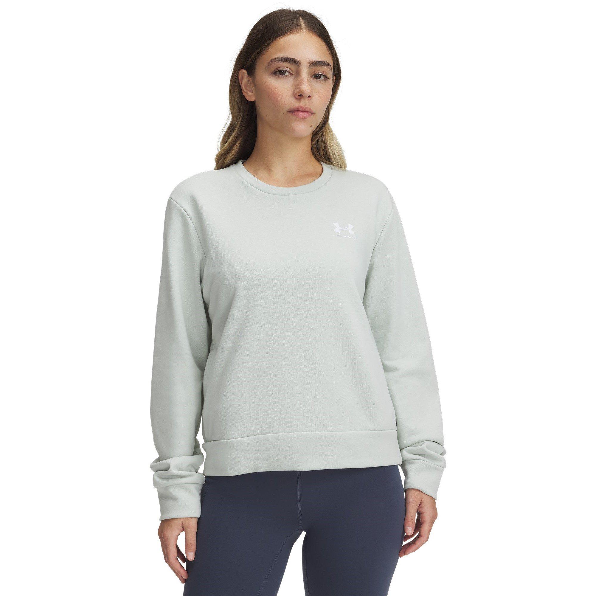Green - Under Armour - Women's Rival Terry Crew Sweatshirt - 1