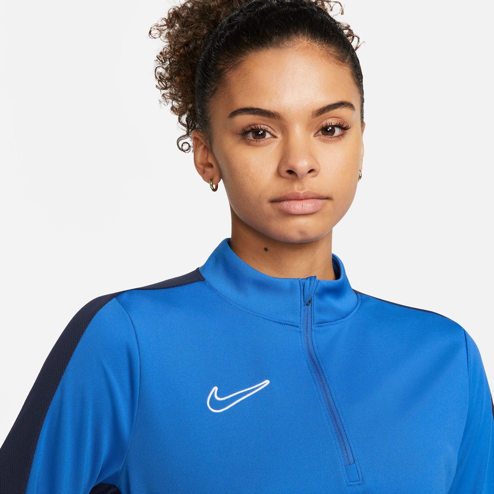 Blue/White - Nike - Academy 23 Drill Top Womens - 3