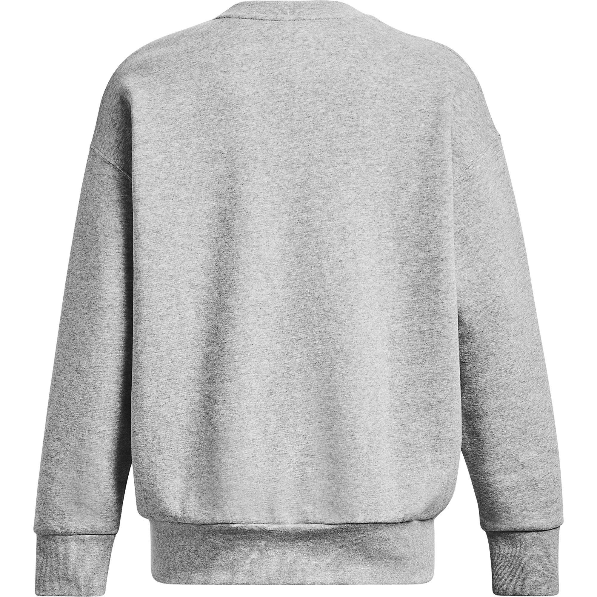 Grey - Under Armour - Under Armour Ua Icon Fleece Os Crew Sweatshirt Womens - 2