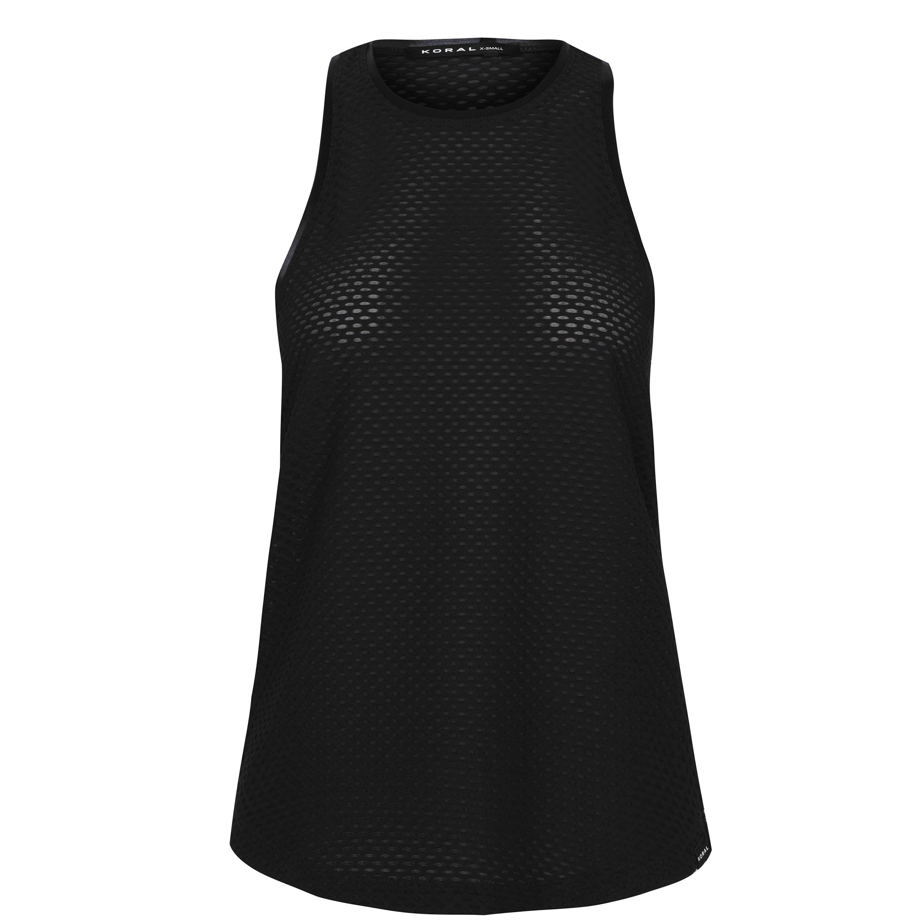 Black - Koral - Aerate Netz Tank Top - 5