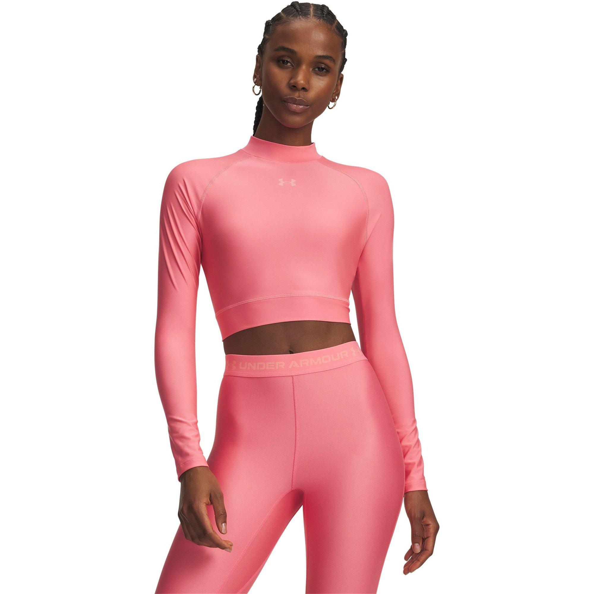 Under Armour Women's Heatgear® Long Sleeve Performance Gym Top - Pink - 10 (S)