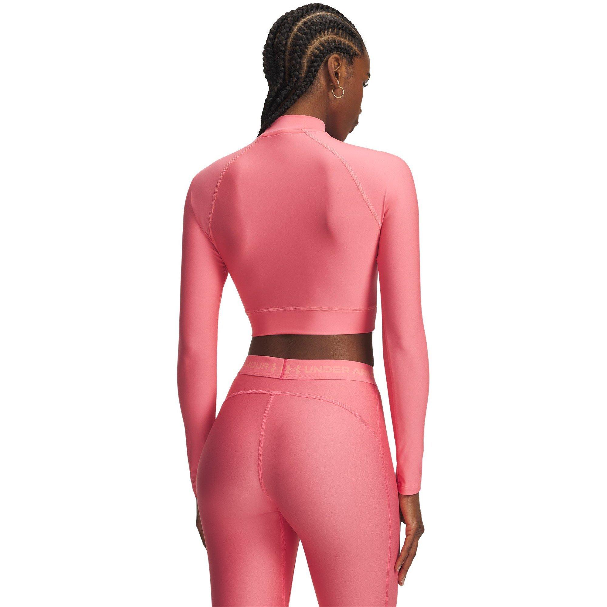 Pink - Under Armour - Womens HeatGear® Long Sleeve Performance Gym Top - 2