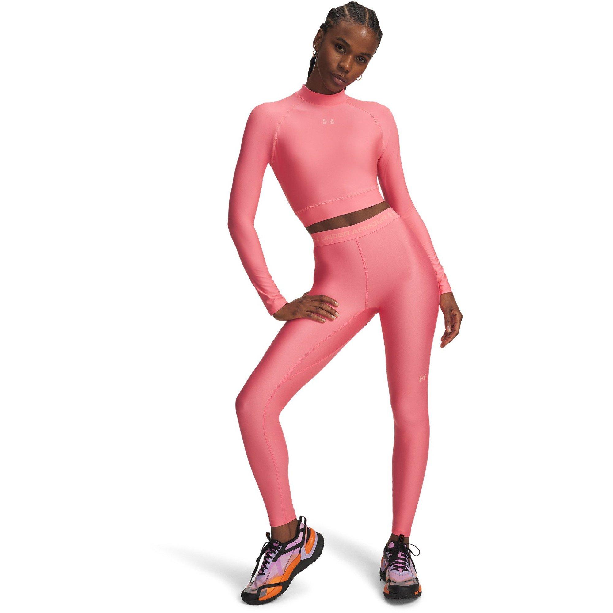 Pink - Under Armour - Womens HeatGear® Long Sleeve Performance Gym Top - 4
