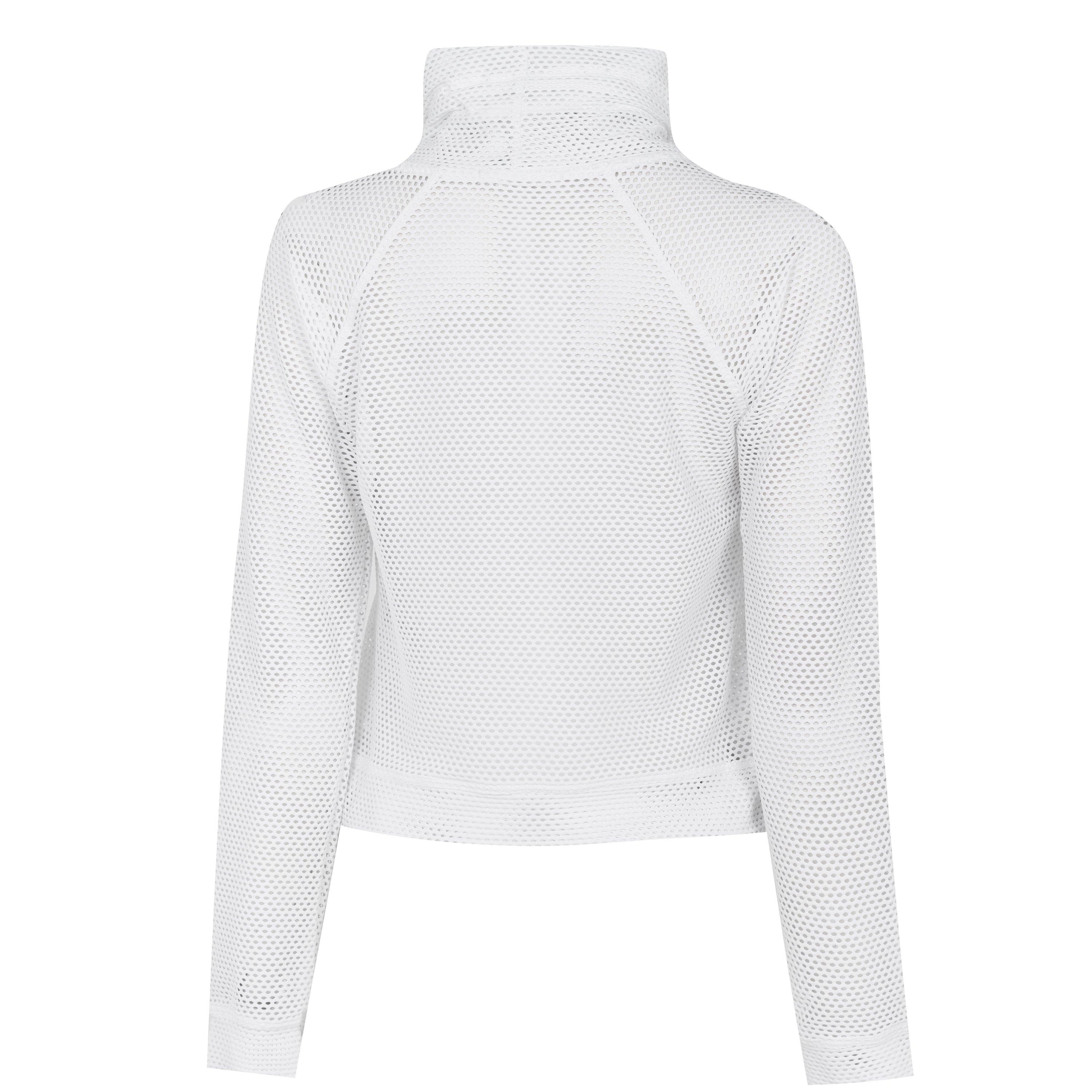 White - Koral - Pump Open Pull Over Hoodie - 8
