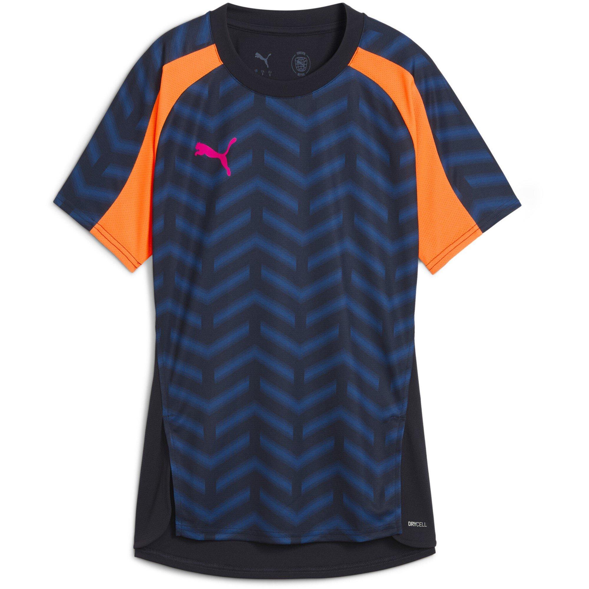 Puma Women's Blaze Training T-Shirt - Navy/Orange - 10 (S)