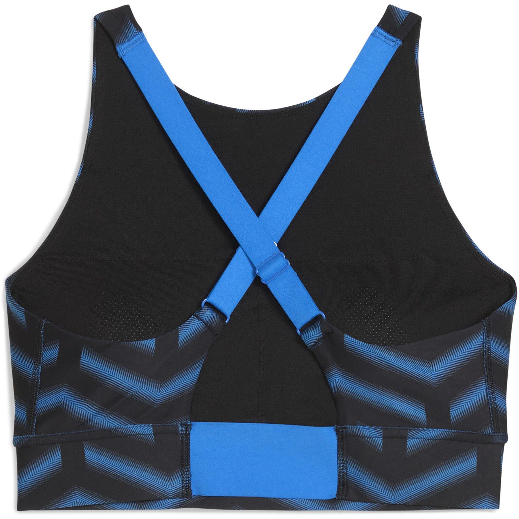 Black/Blue - Puma - Blaze Training Bra Womens - 2