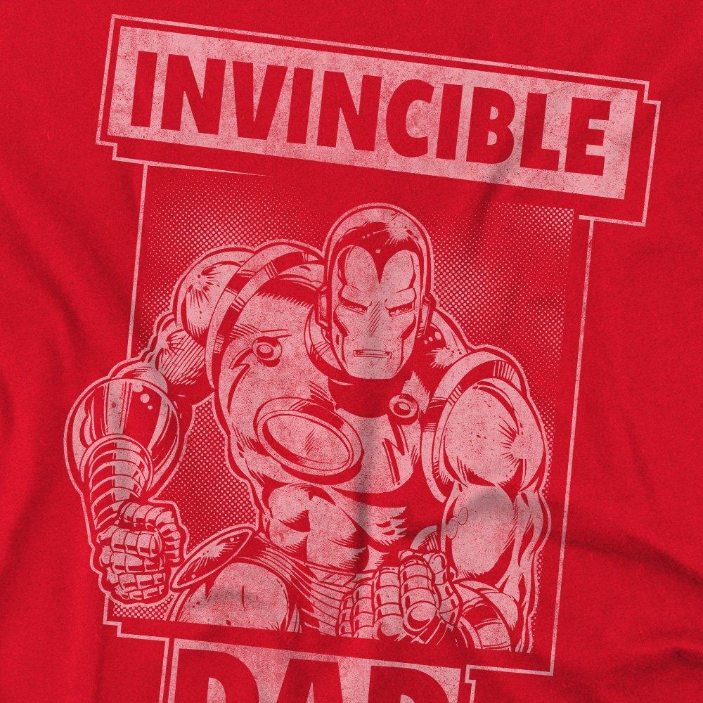 Red - Iron Man - Iron Man FatherS Day Invincible Dad Mens T-Shirt - 2