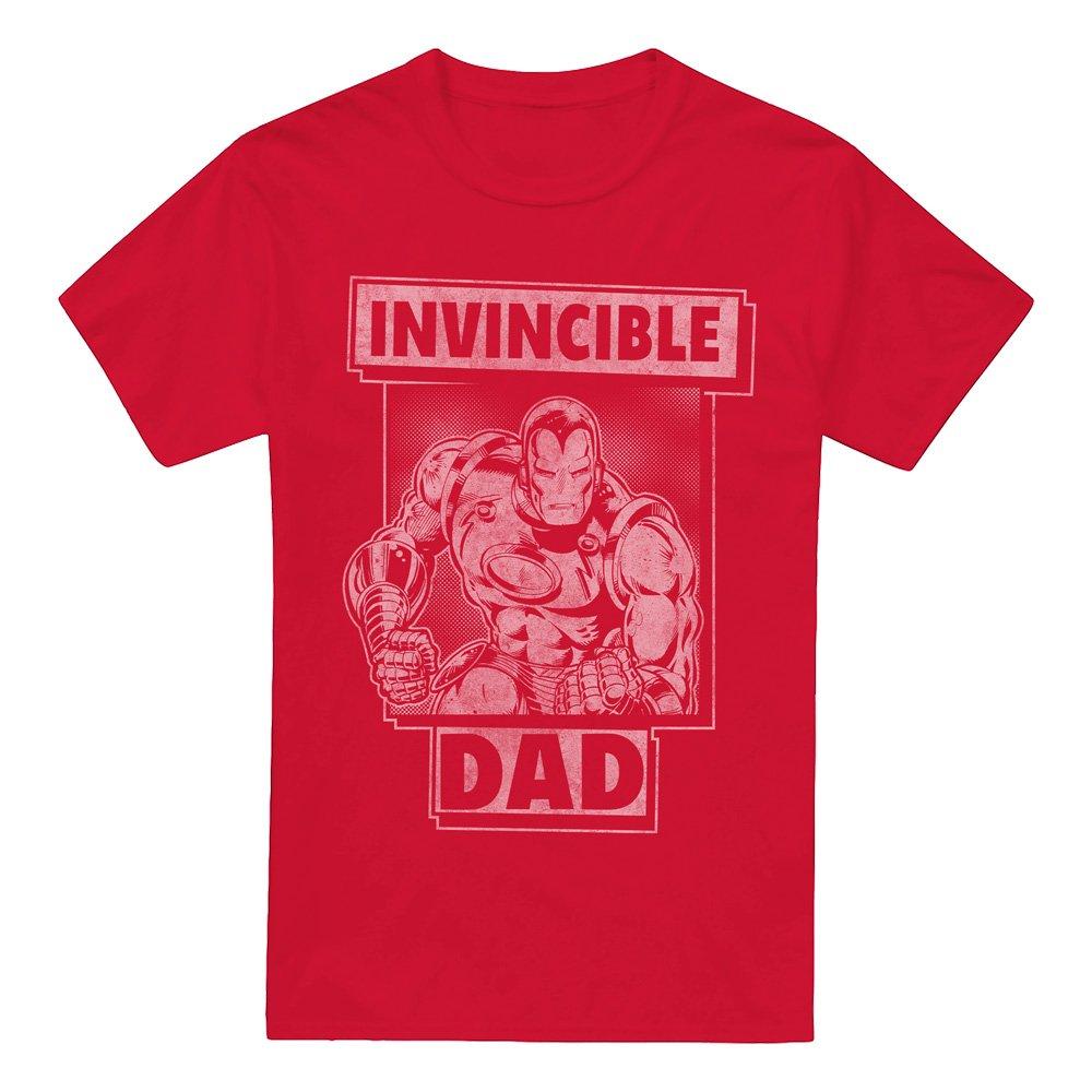 Red - Iron Man - Iron Man FatherS Day Invincible Dad Mens T-Shirt - 4