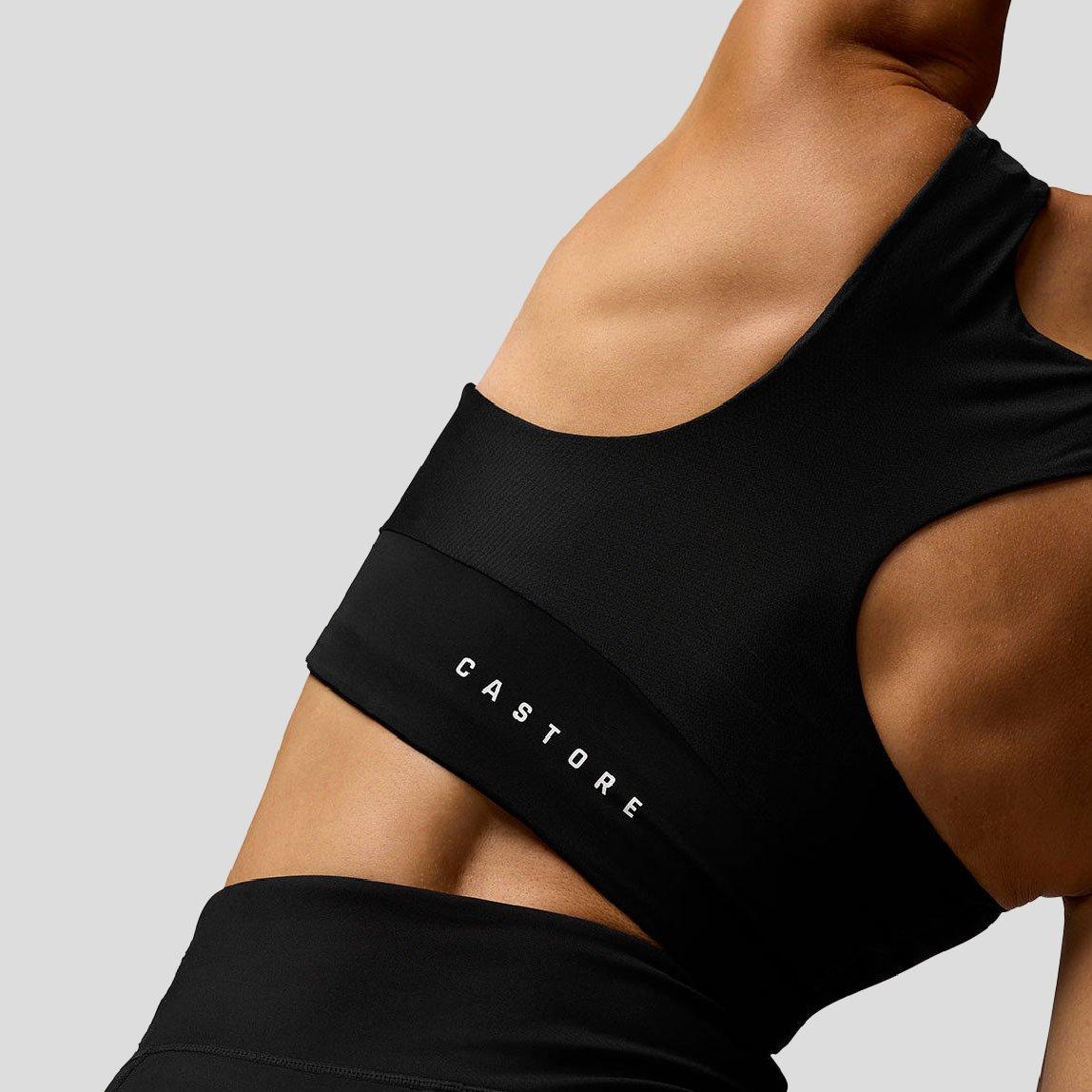 Kaviar Schwarz - Castore - Women's Medium Impact Non Wired Sports Bra - 6