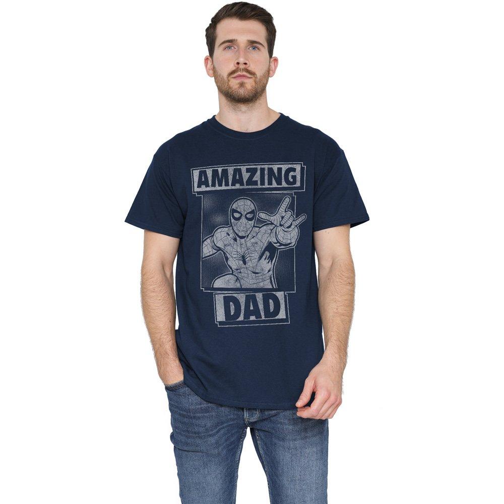 Navy - Spiderman - Spider Man FatherS Day Amazing Dad Mono Mens T-Sh - 1