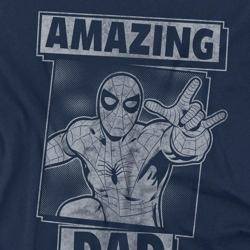 Navy - Spiderman - Spider Man FatherS Day Amazing Dad Mono Mens T-Sh - 2