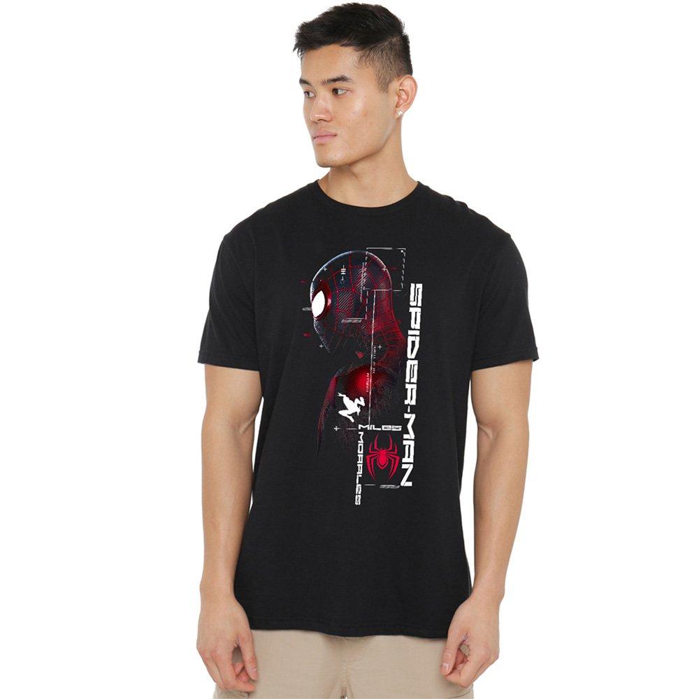 Black - Spiderman - Spiderman Miles Morales Mens T-Shirt Black - 1