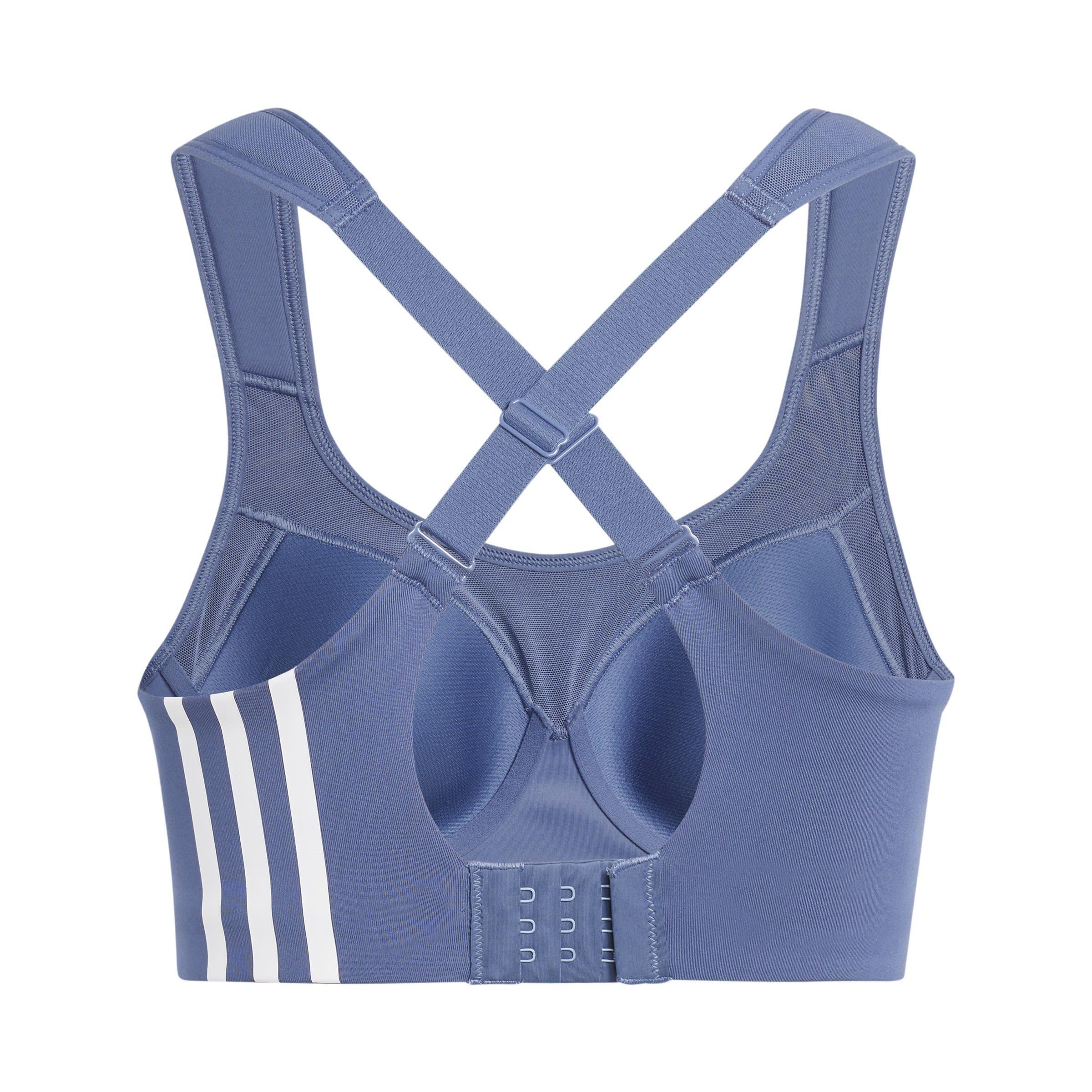 Blauw - adidas - TLRD Impact Training High-Support Bra Womens - 2