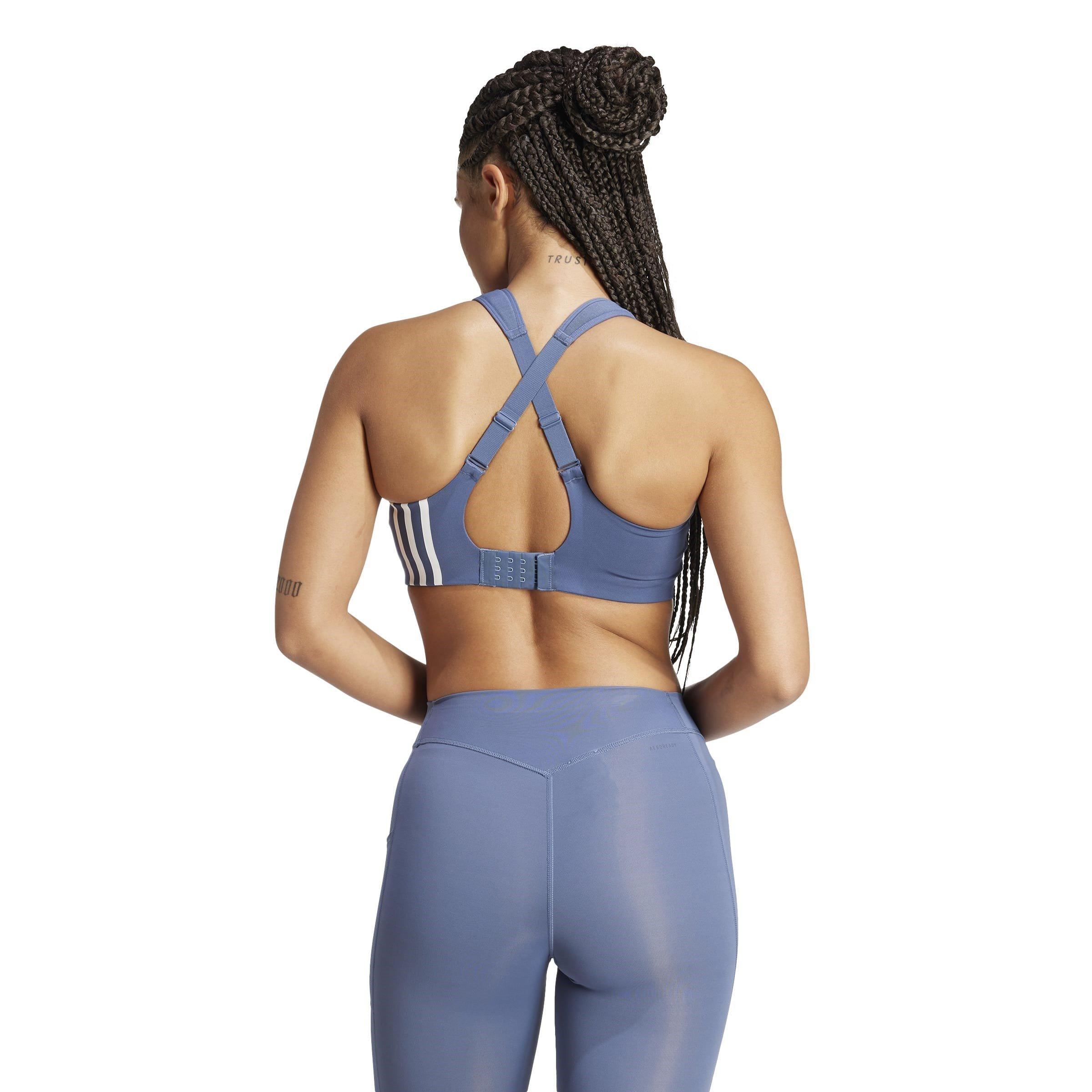 Blauw - adidas - TLRD Impact Training High-Support Bra Womens - 4
