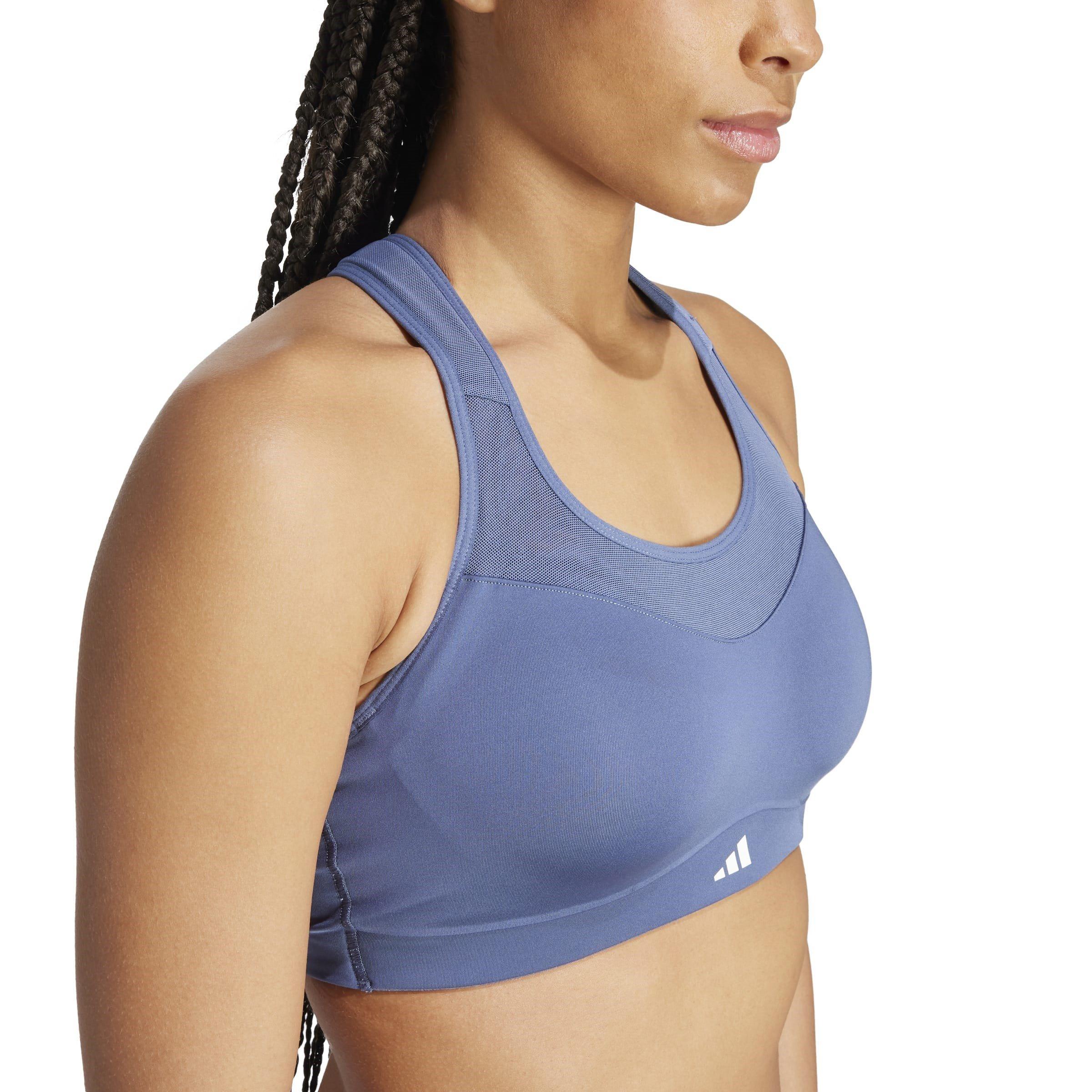 Blauw - adidas - TLRD Impact Training High-Support Bra Womens - 7
