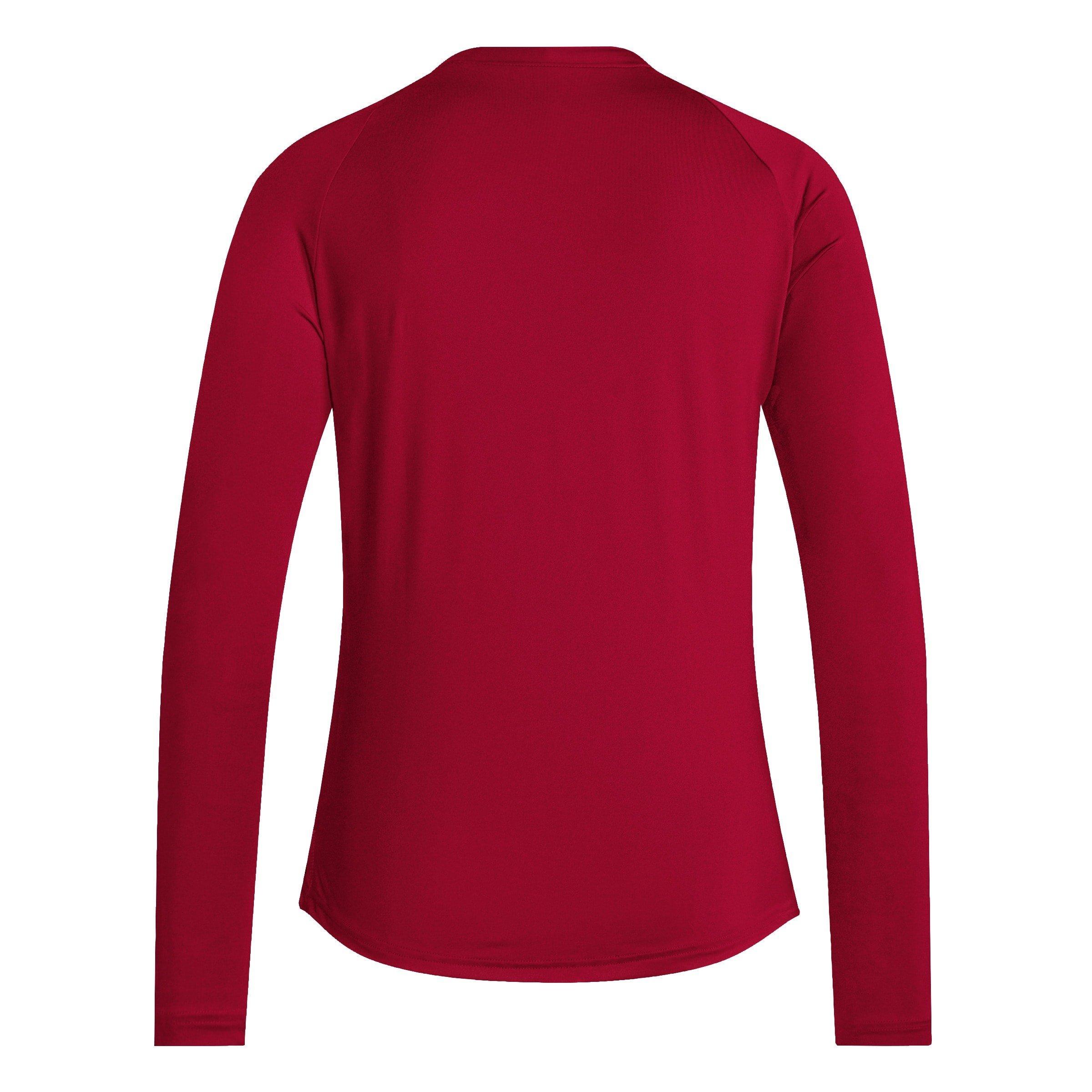 Red - adidas - Hilo Long-Sleeve Performance Gym Top - 2
