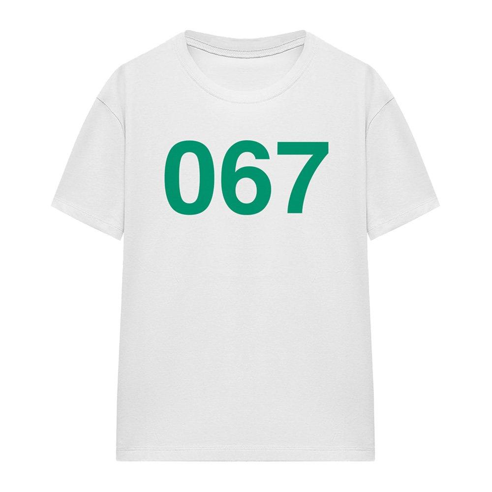 White - Squid Game - Squid Game Player 067 Ladies T Shirt White - 4