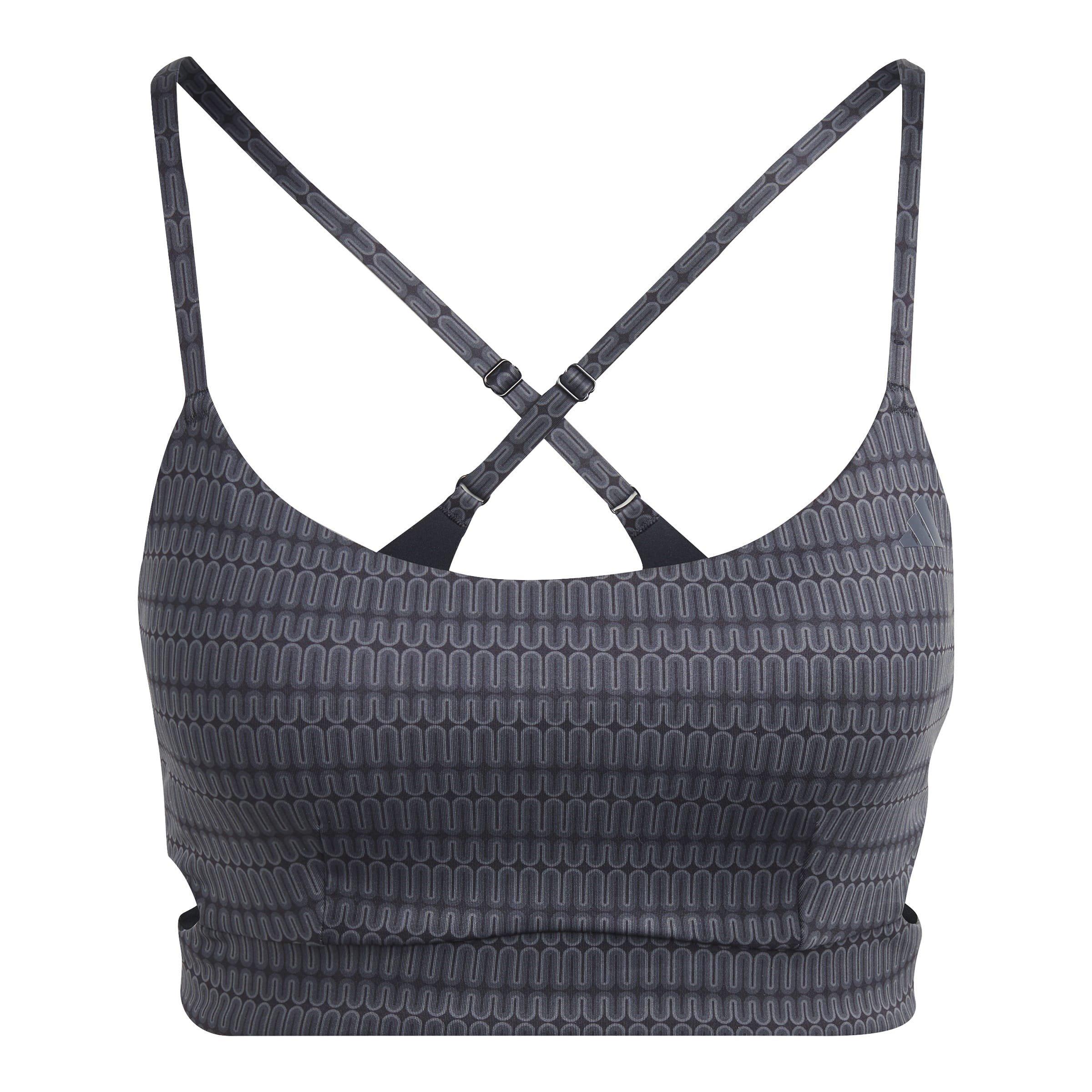 Grijs - adidas - Yoga Studio Light Support Bra Womens - 1