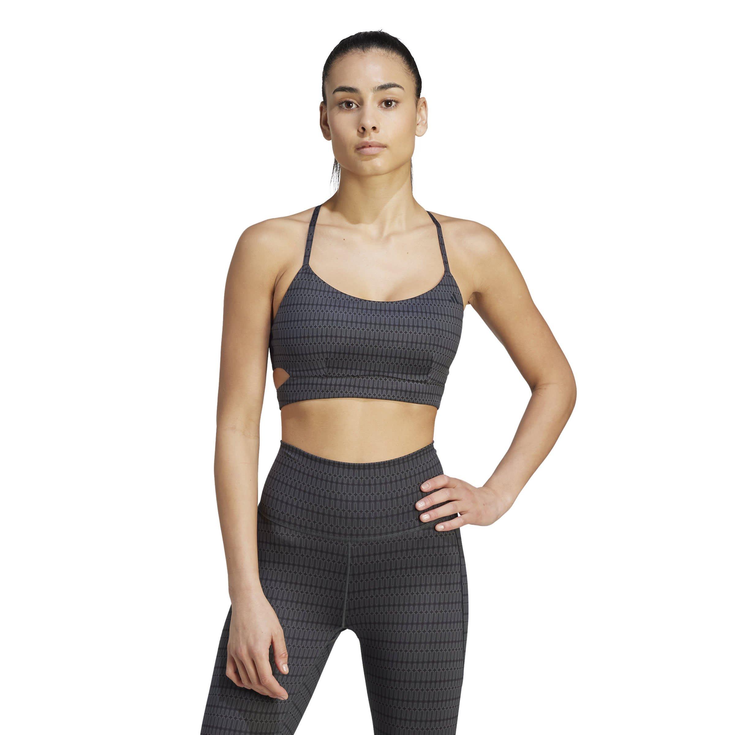 Grau - adidas - Yoga Studio Light Support Bra Womens - 3