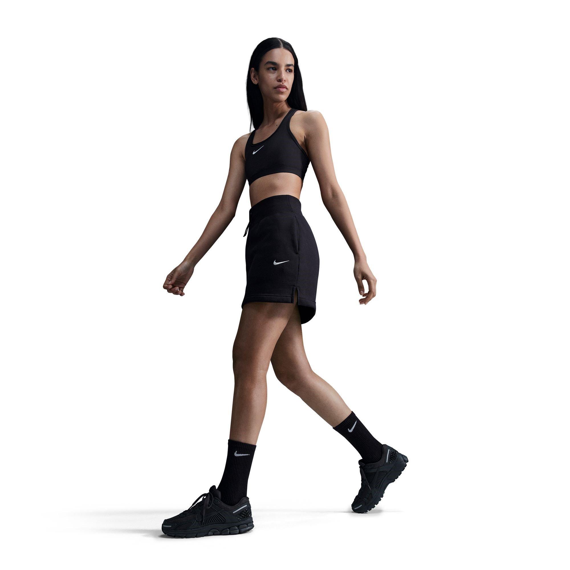 Black - Nike - Swoosh Women's Medium-Support 1-Piece Pad Sports Bra - 5