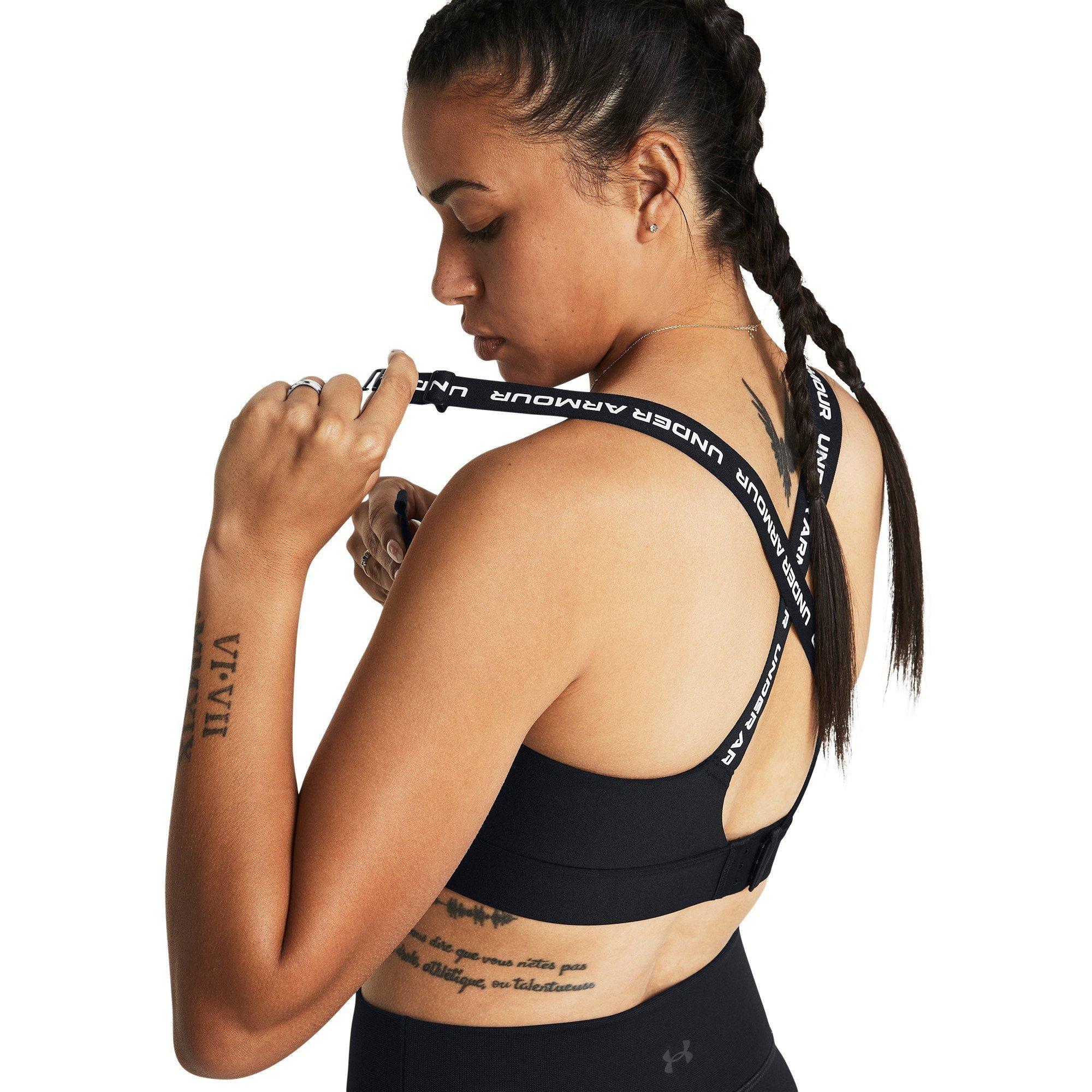 Black/White - Under Armour - Infinity High Impact Sports Bra - 5