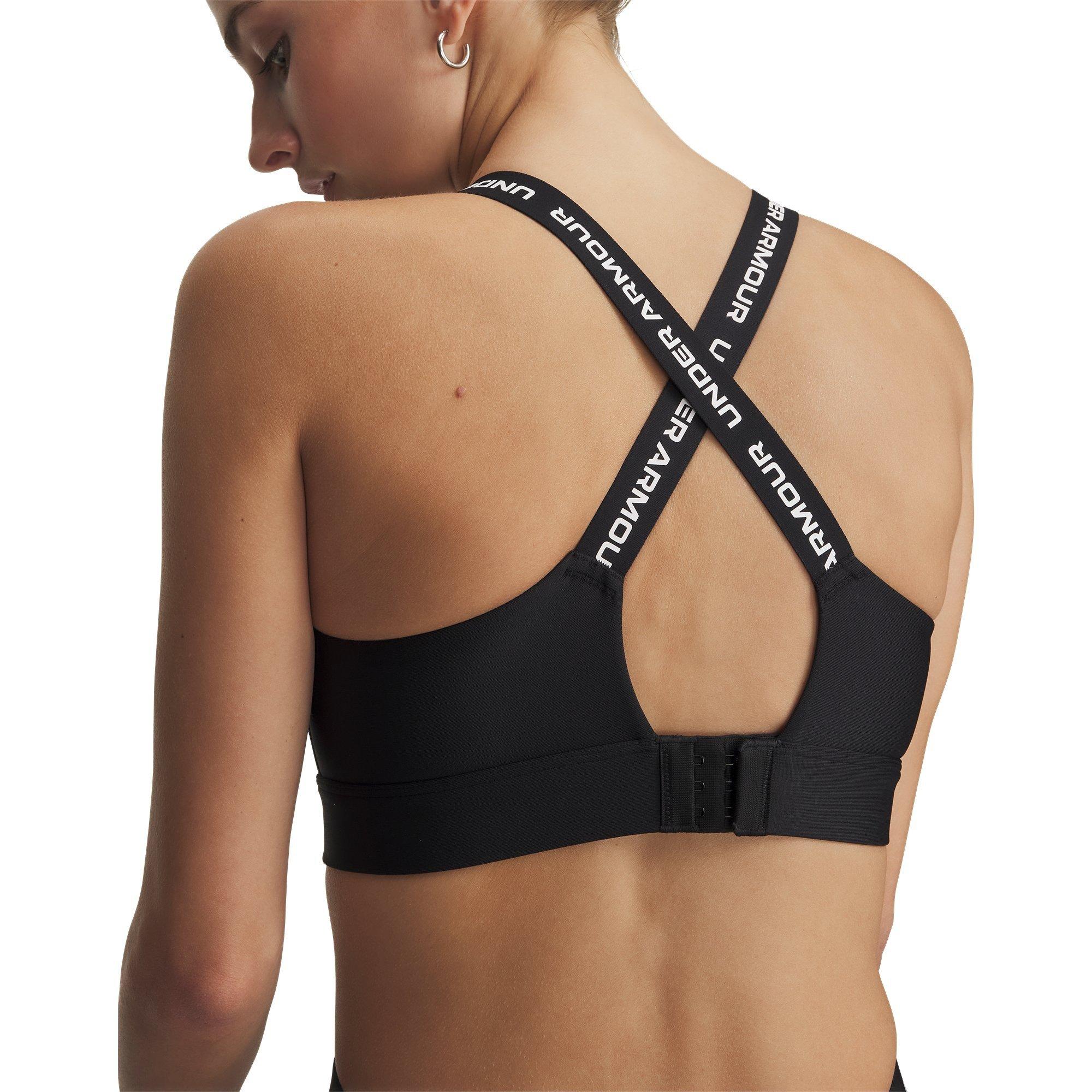 Black/White - Under Armour - Infinity High Impact Sports Bra - 7