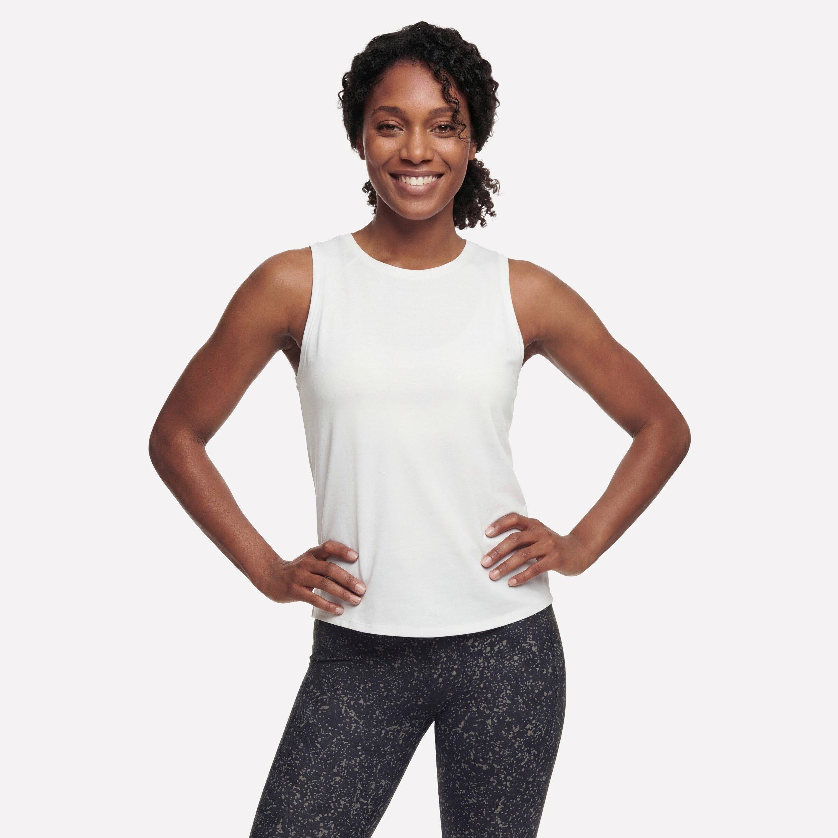 Skechers Women's Stride Performance Tank Gym Vest - White - 14 (L)